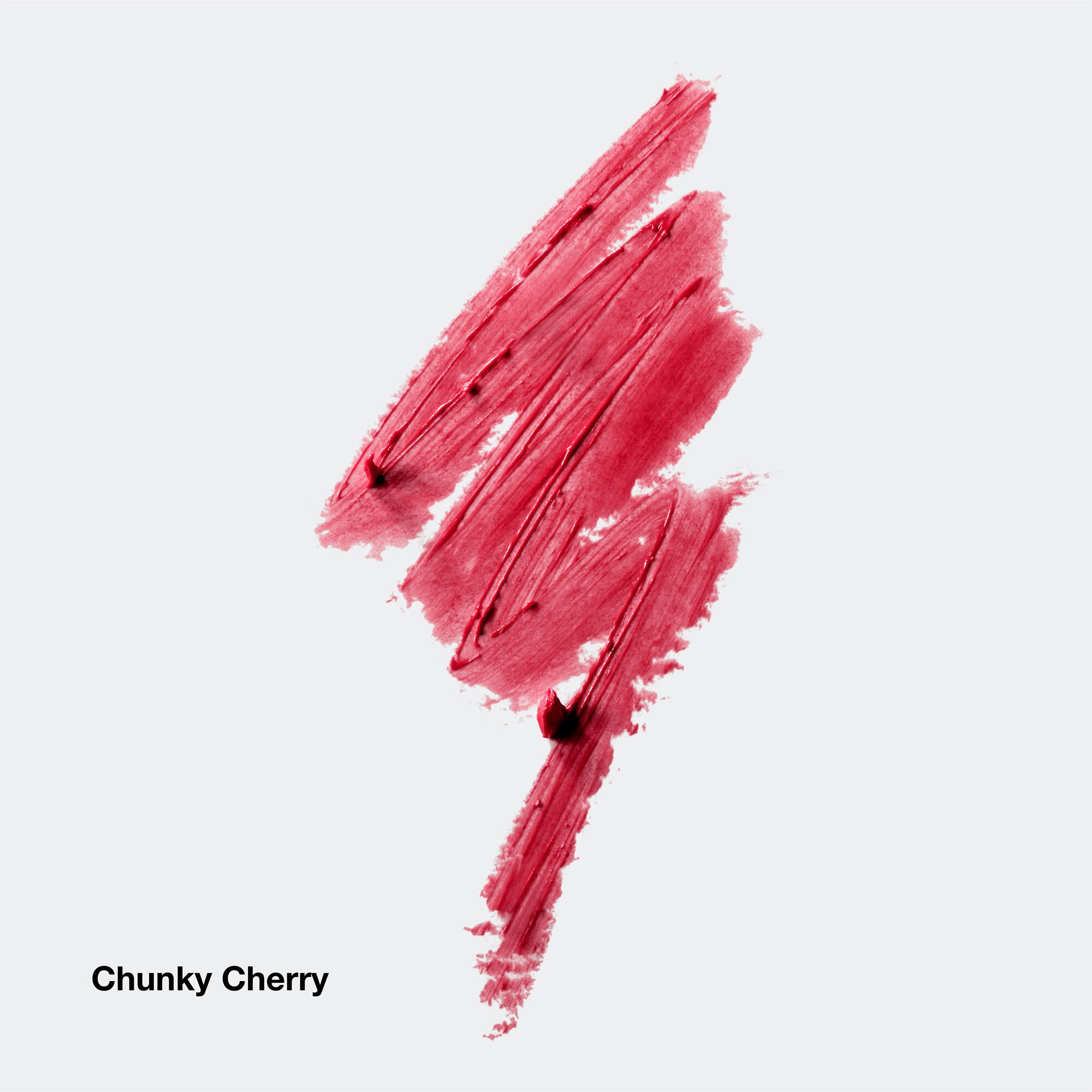 Abstrich von Clinique Chubby Stick in Chunky Cherry. Roter Farbton.