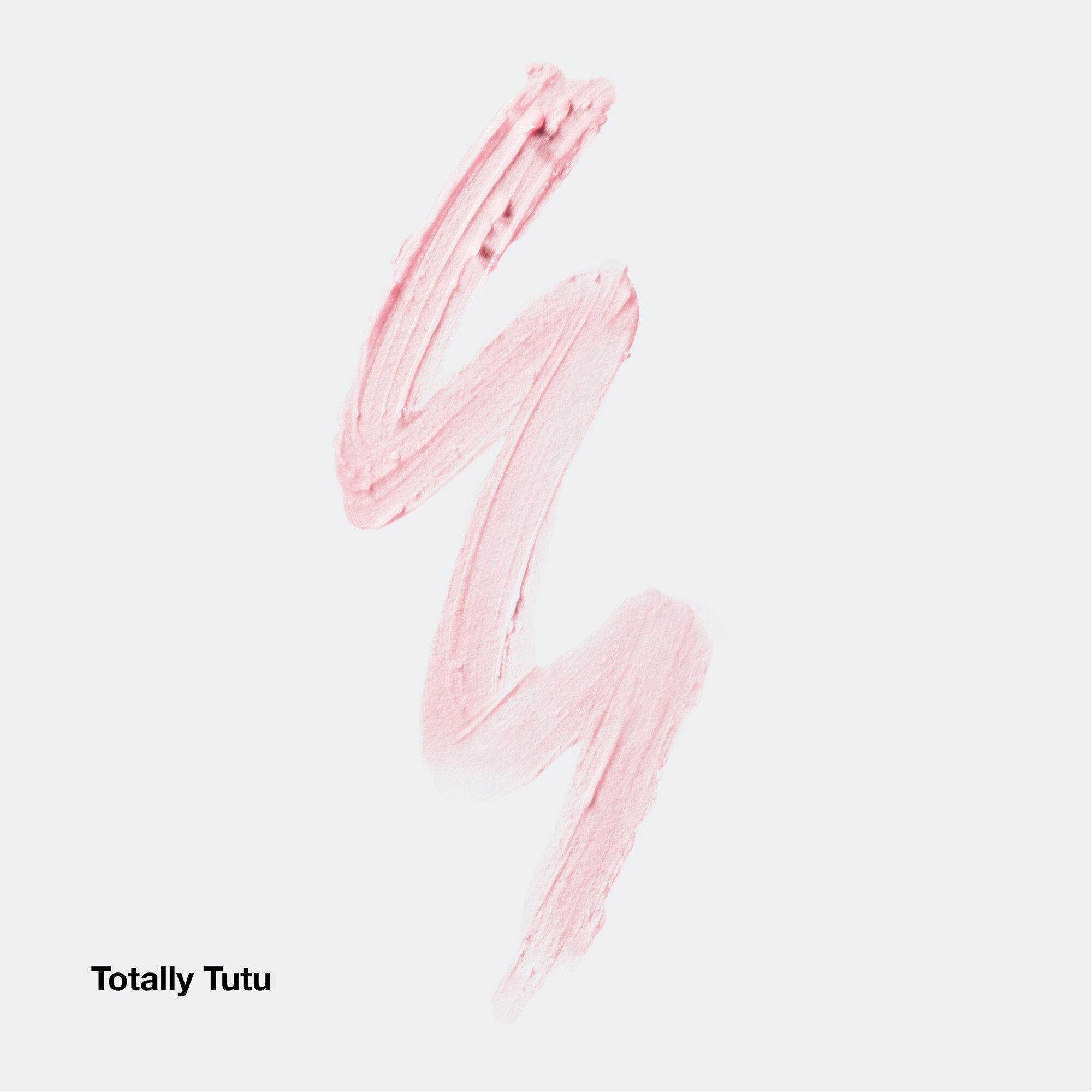 Rosa Lippenstift-Abstrich. Text: Totally Tutu.