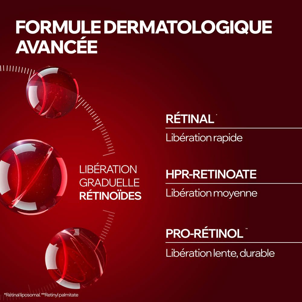 Flacon rouge avec pompe, Uriage Age Lift R3 Crème, vue de face.