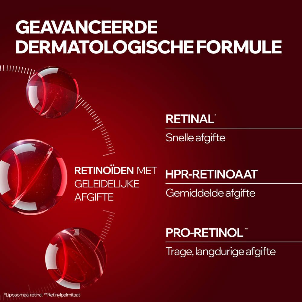 Rode fles met pomp, Uriage Age Lift R3 Crème, voorkant.