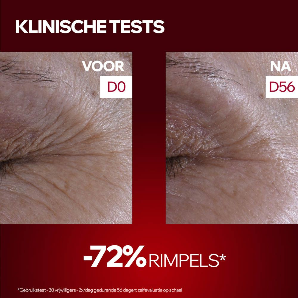 Rode fles met pomp, Uriage Age Lift R3 Crème, voorkant.