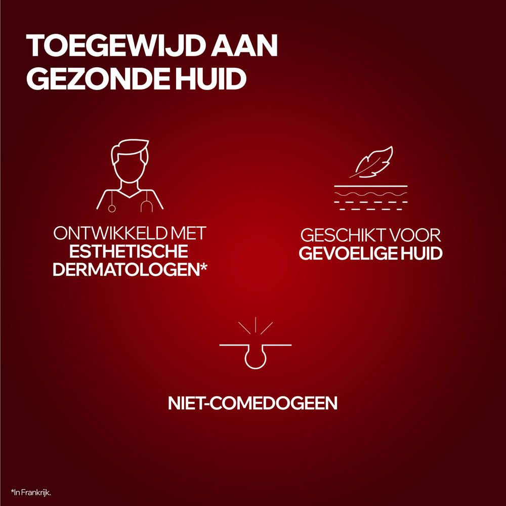 Rode fles met pomp, Uriage Age Lift R3 Crème, voorkant.