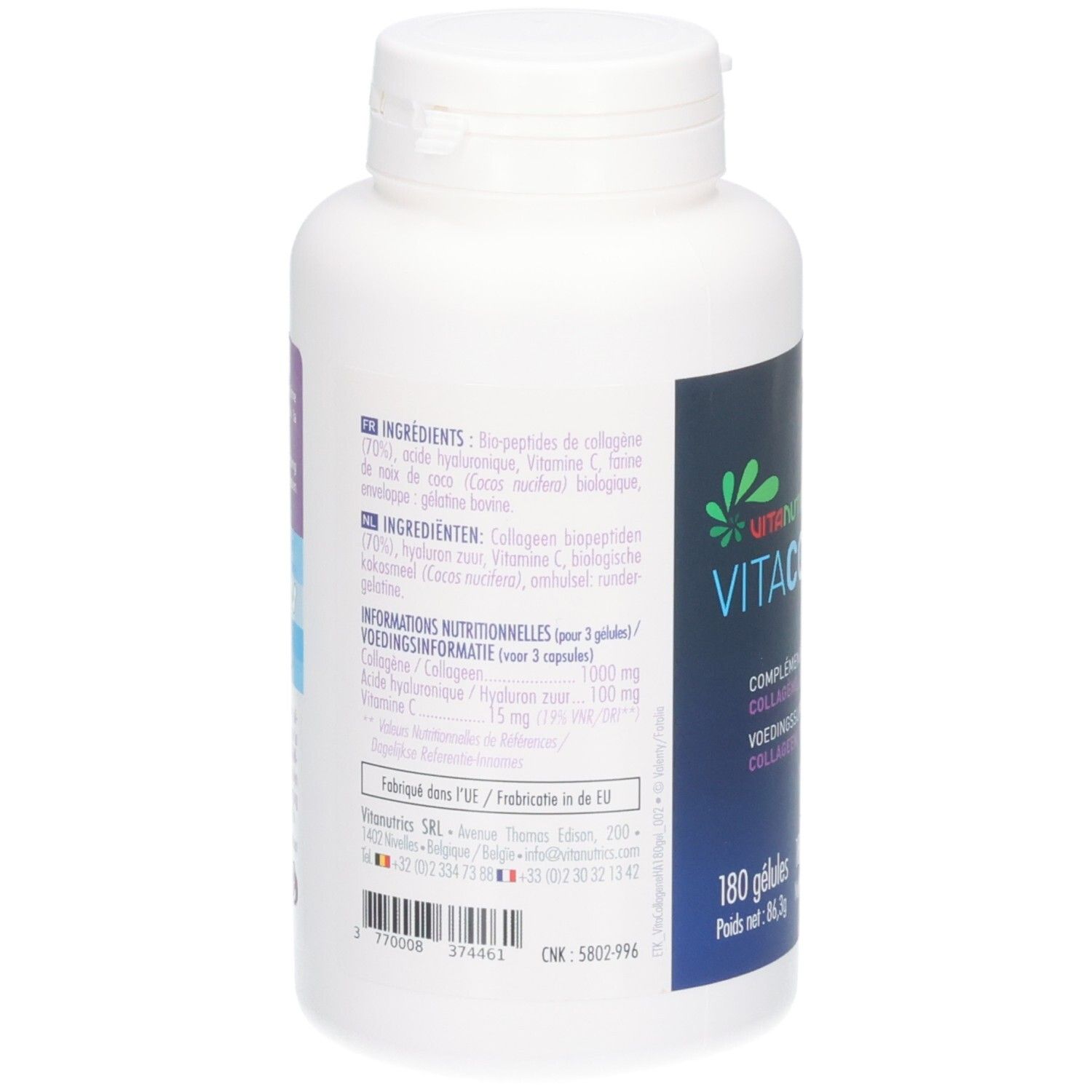 Vitanutrics Vitacollagene Ha 180 Capsules