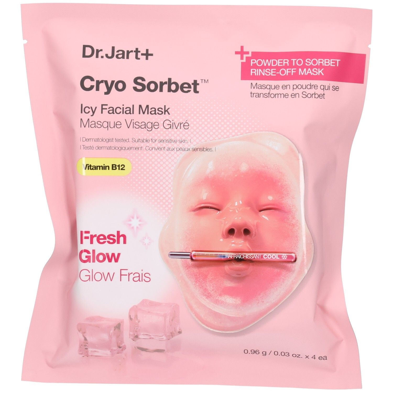 Dr.Jart+ Cryo Sorbet Icy Fac Mask 4x0,96g 0,96x4 g Maske