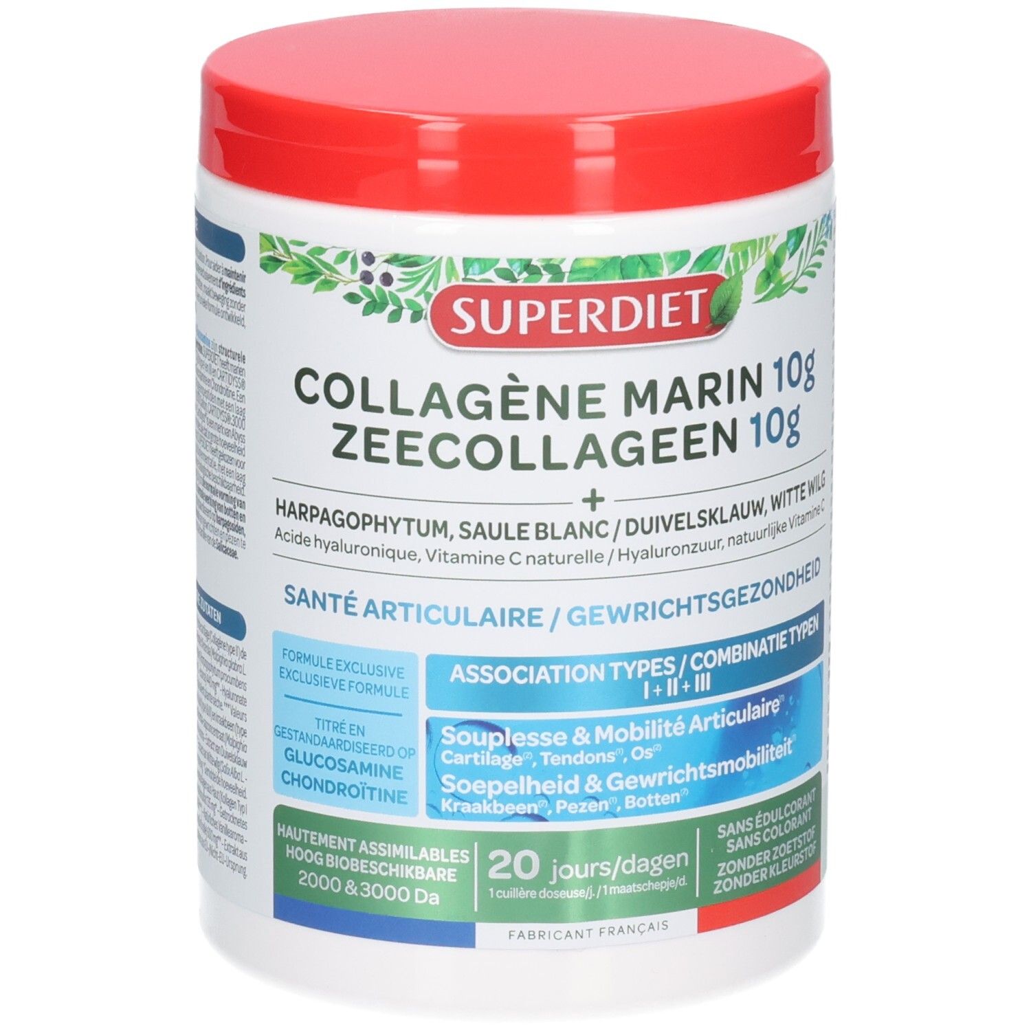 Superdiet Zeecollageen 10g Gewrichten Poeder 220