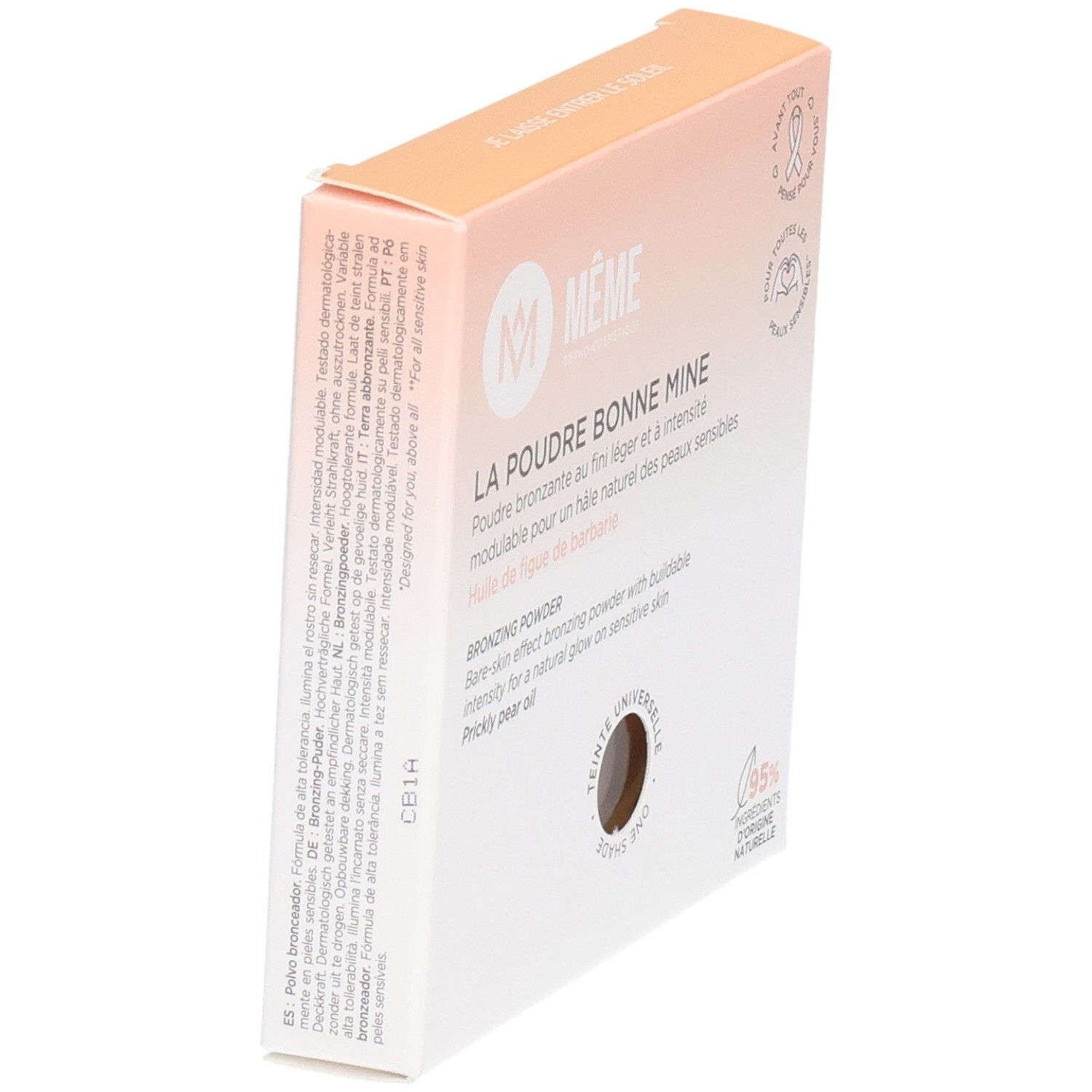 Seitenansicht der Verpackung des Bronzing Powders „La Poudre Bonne Mine“.