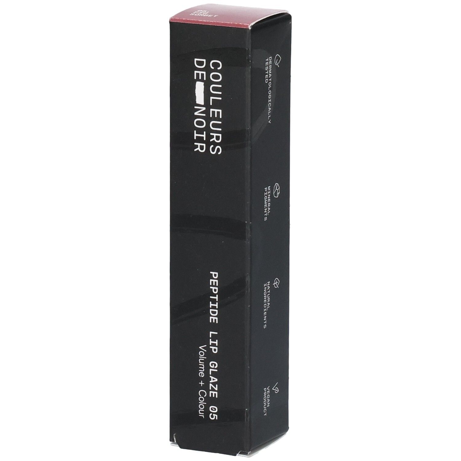Couleurs de Noir Peptide Lip Glaze 05 Fig Sorbet 12 Make-up