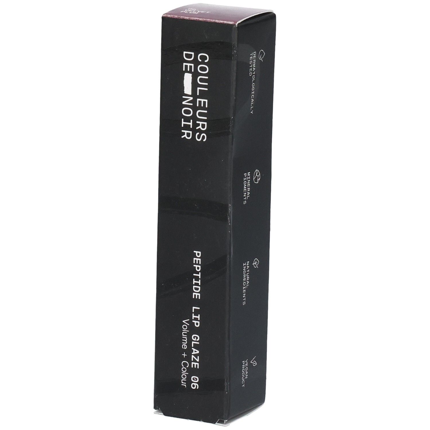 Couleurs de Noir Peptide Lip Glaze 06 Velvet Plum 12 Make-up