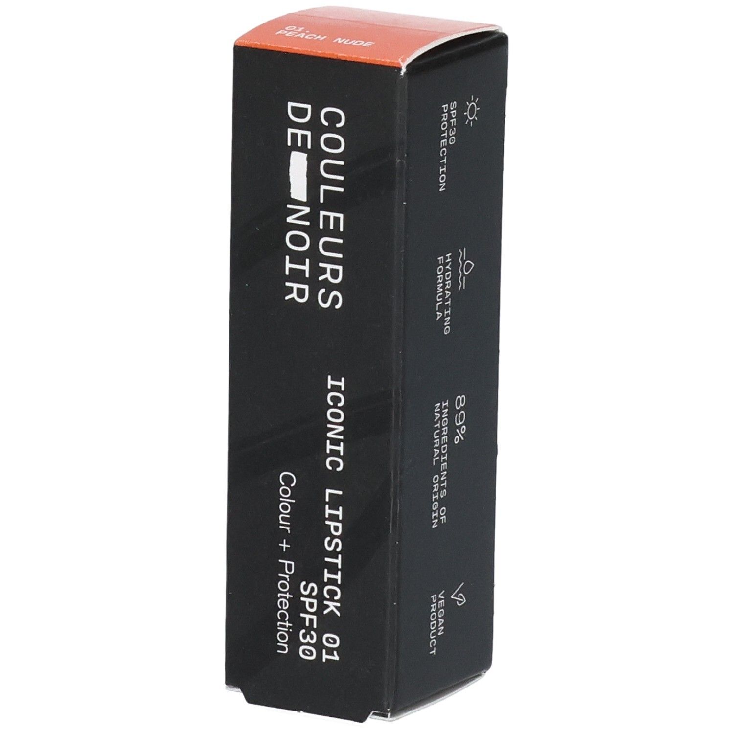 Couleurs de Noir Iconic Lipstick SPF30 - 01 Peach Nude 3,05 Make-up