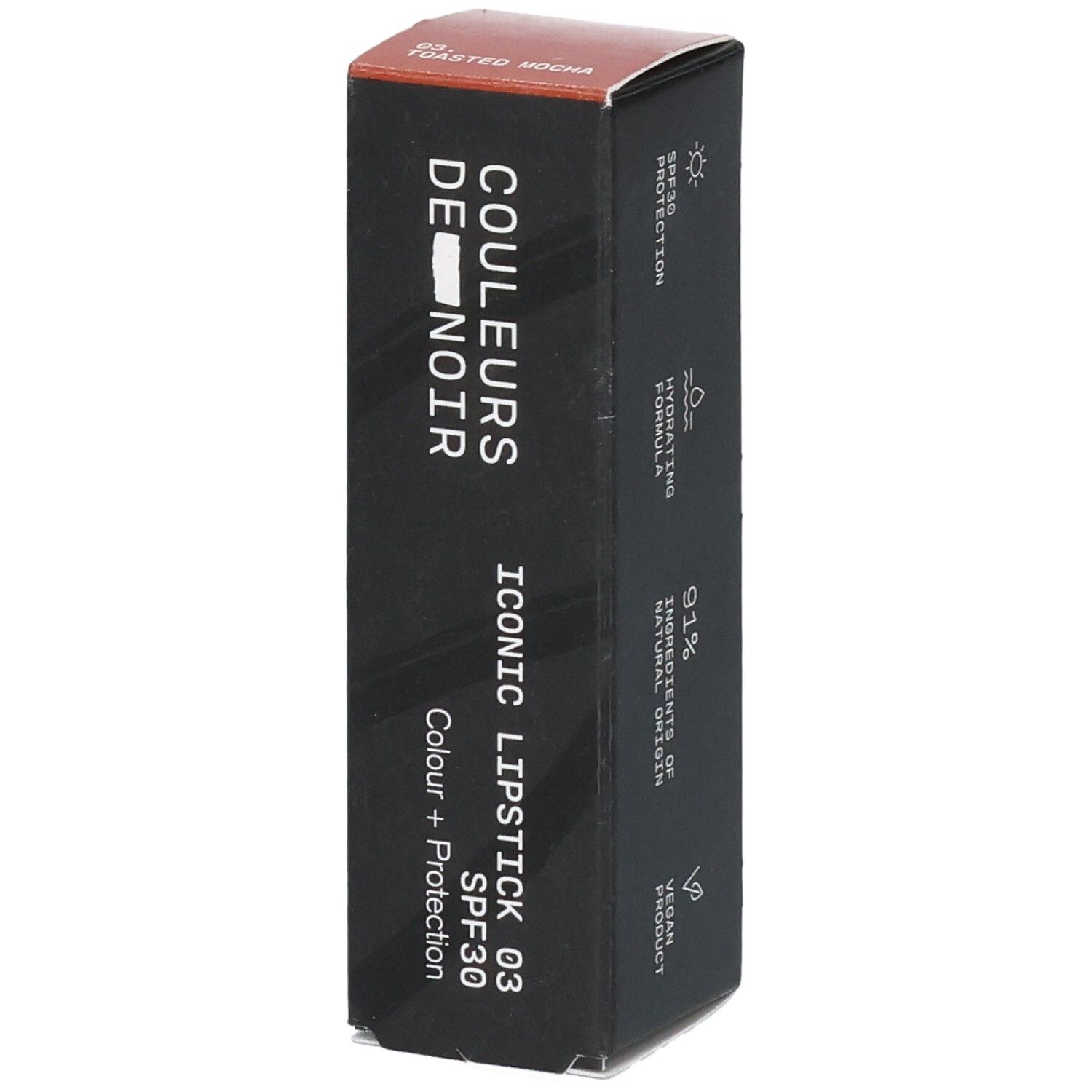 Couleurs de Noir Iconic Lipstick SPF30 – 03 Toasted Mocha 4 Make-up