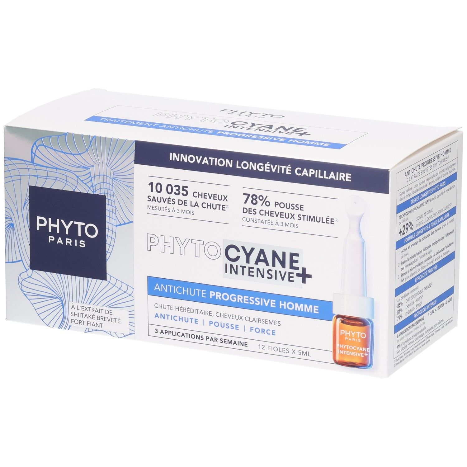 Phyto Paris Phytocyane Intensive Traitement Man 12×5 Serum