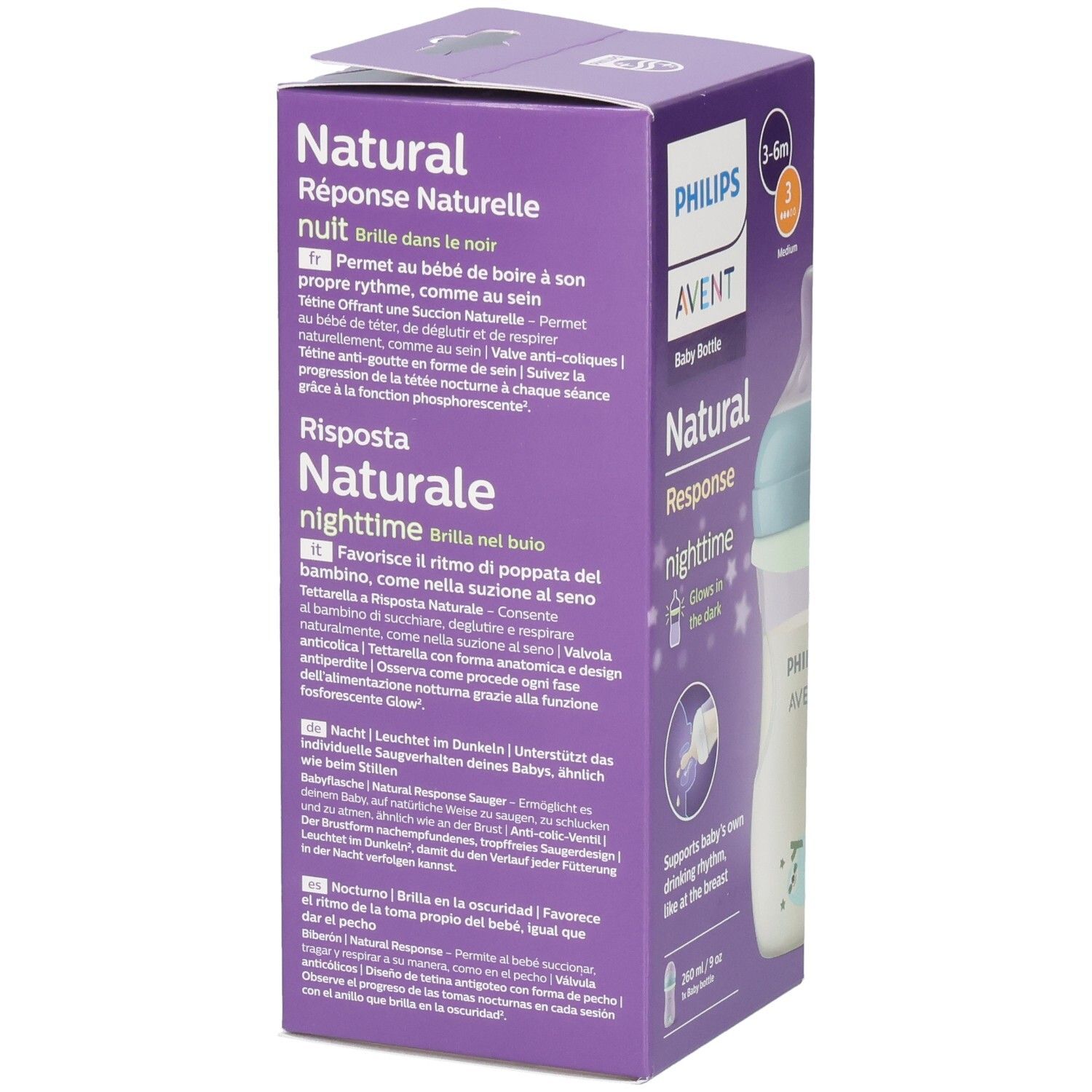 Philips Avent Natural Response Nighttime Bottle 1 pcs