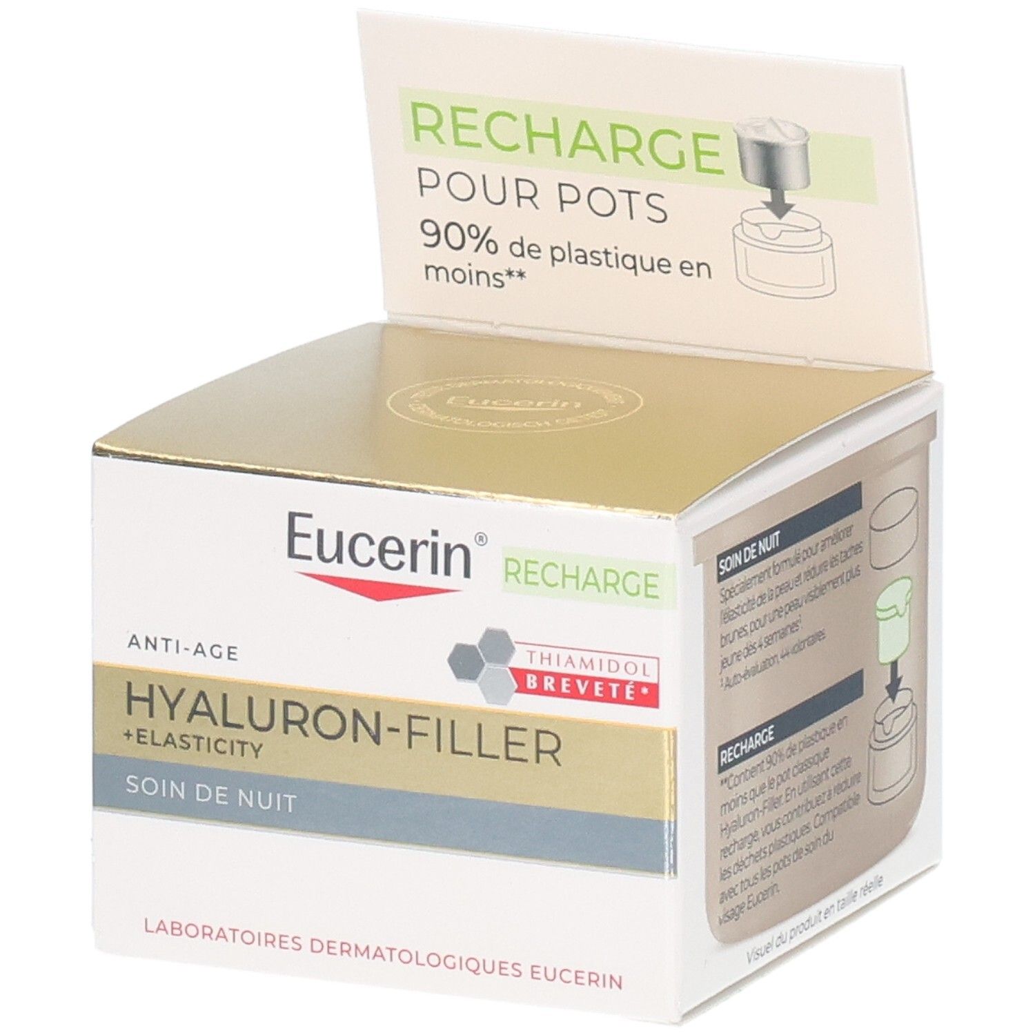Eucerin Hyaluron-Filler + Elasticity Nachtcrème Navulling 50 Crème