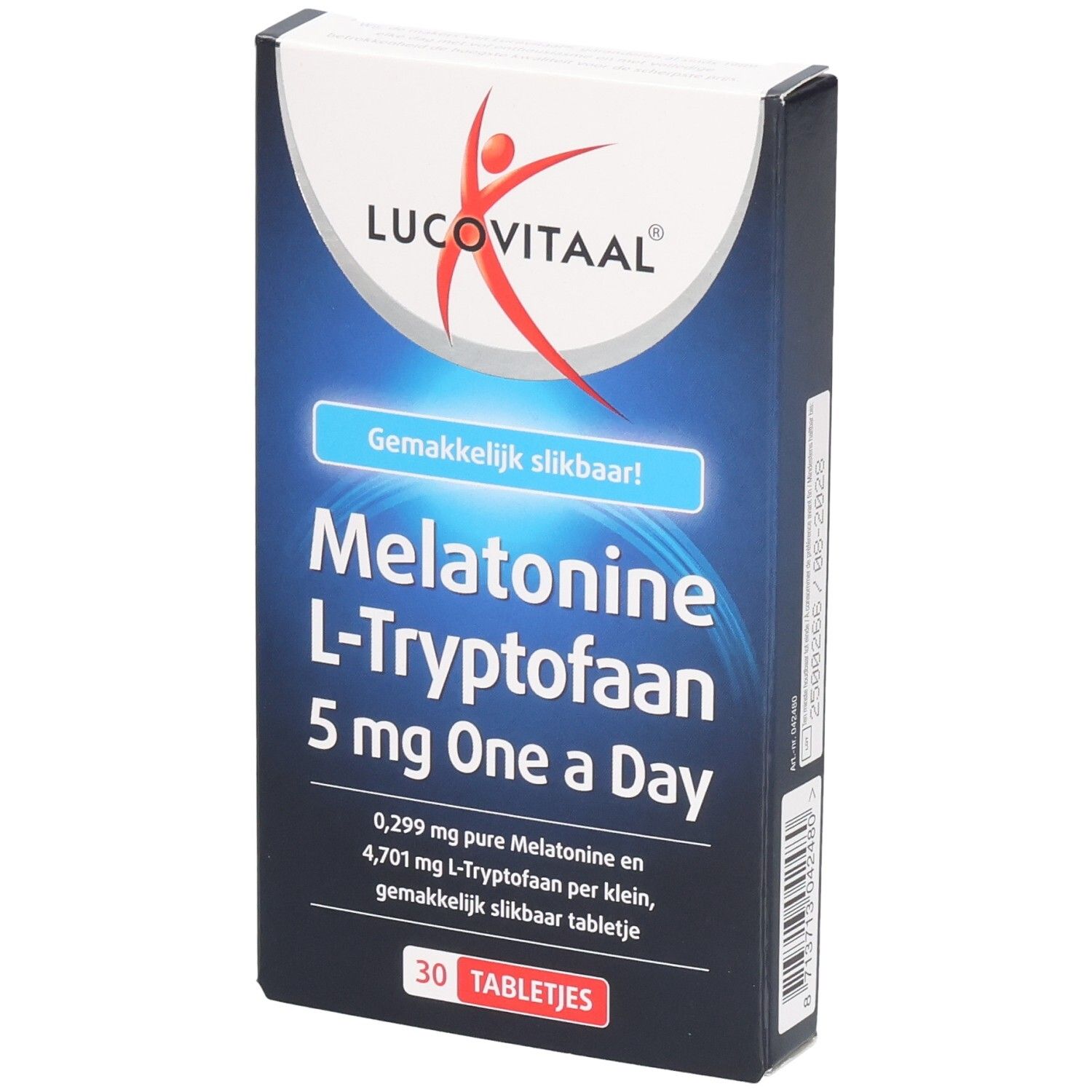 Lucovitaal Melatonine L-Tryptofaan 5mg 30 tabletten St Tabletten