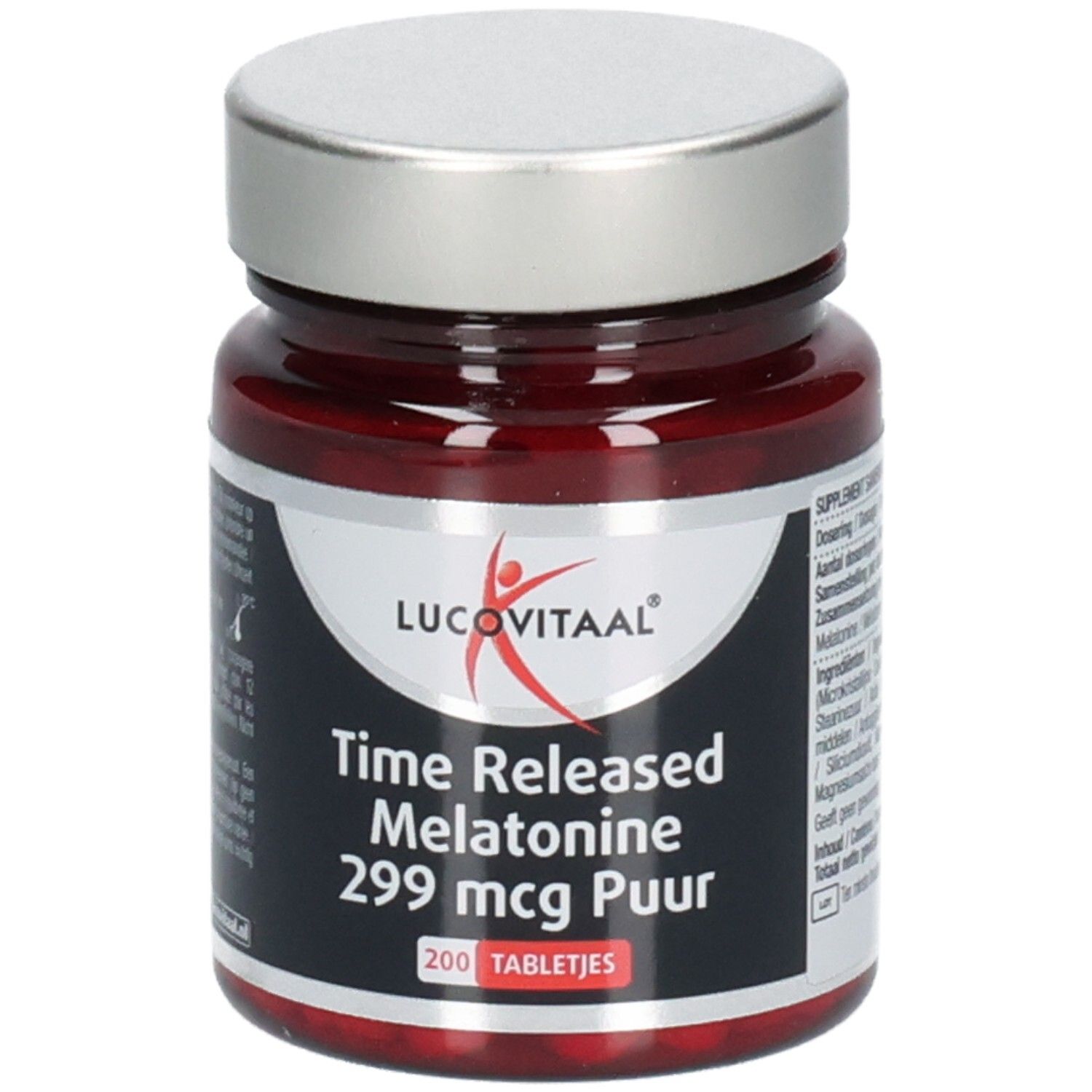 Lucovitaal Melatonine 299 mcg Time Released 200 St Tabletten