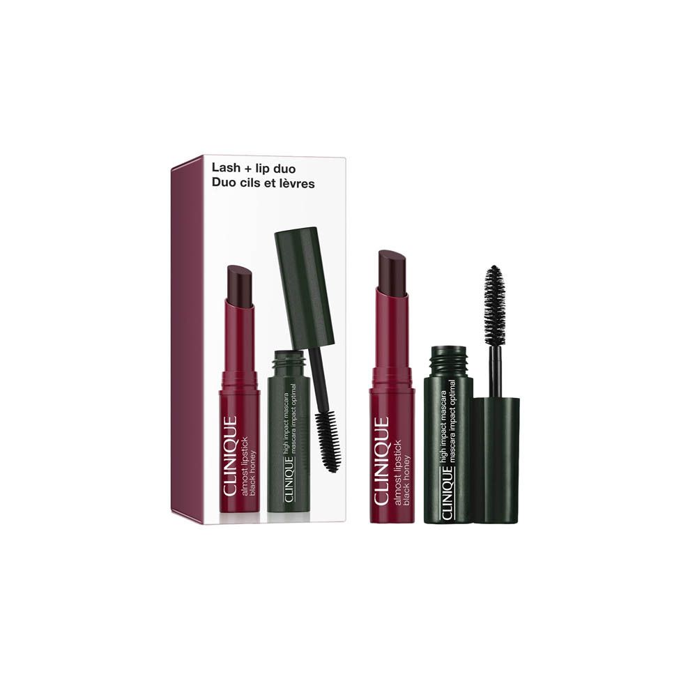 Clinique Lash + Lip Duo Set mit Lippenstift und Mascara.