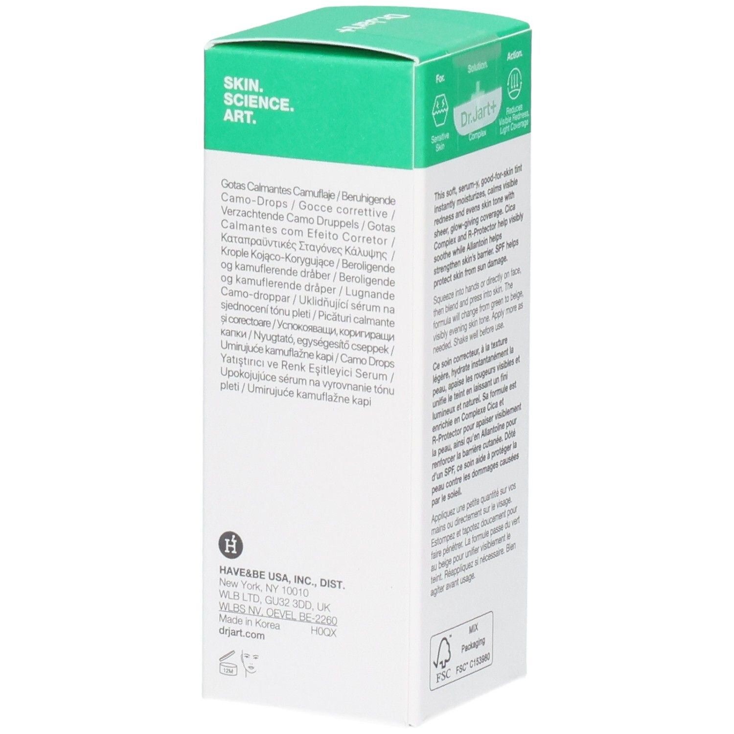 Dr. Jart+ Cicapair Beruhigende Camo Drops LSF 20