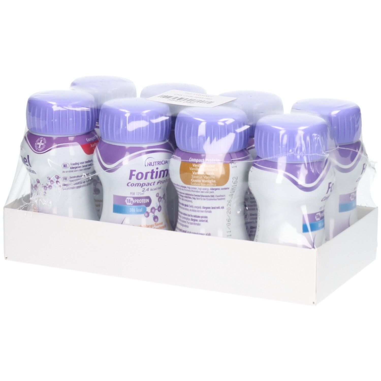 Fortimel Mix Multipack Compact Protein | 2.4 kcal Voedingssupplement Ondervoeding 8x125 Vloeistof voor oraal gebruik