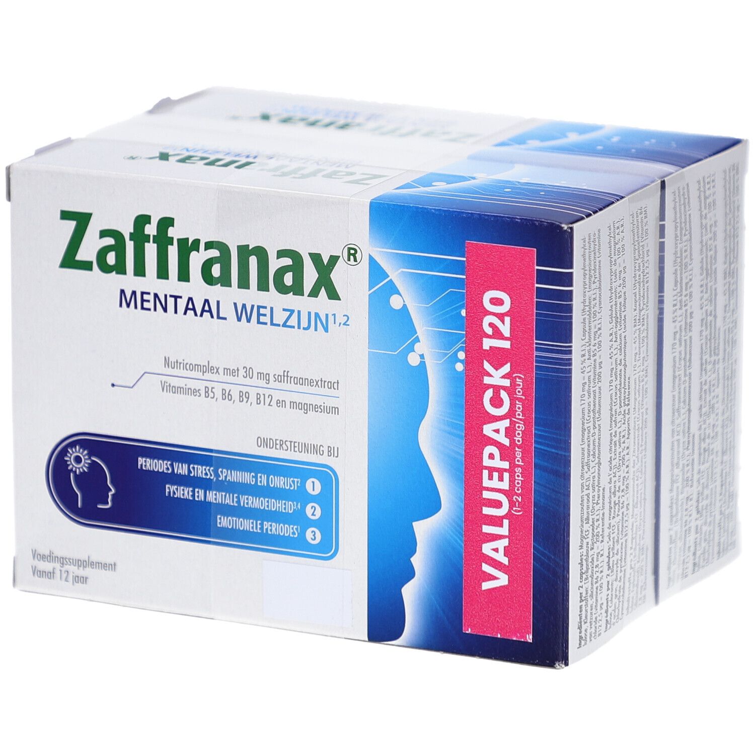 Zaffranax® Mentaal Welzijn Value Pack 120 Harde capsules