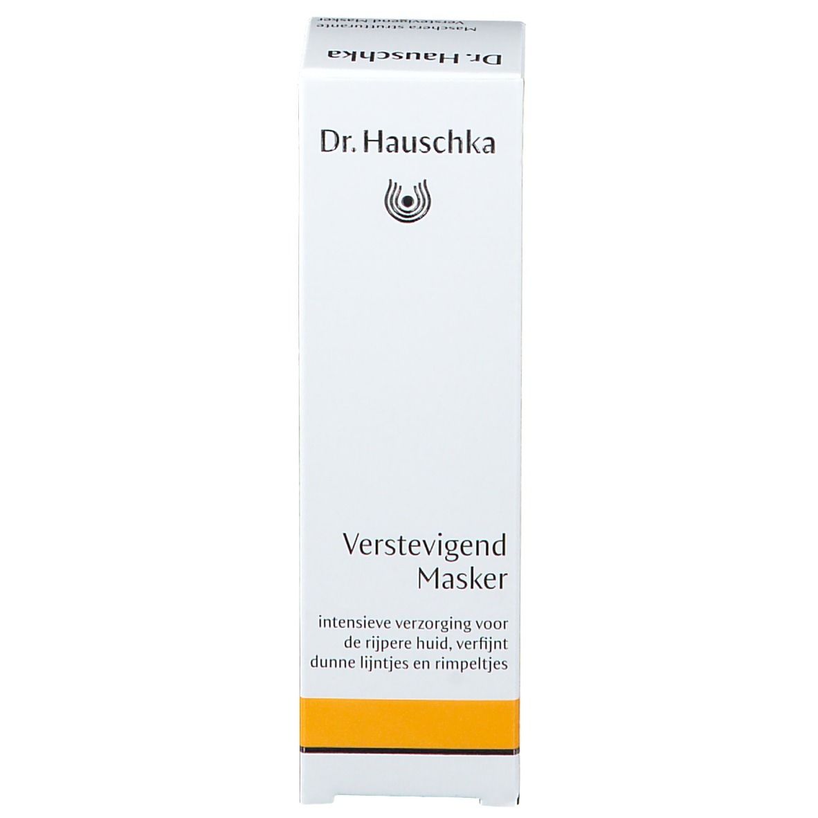 Boîte. Inscription: Dr. Hauschka, Verstevegend Masker. Bande jaune.