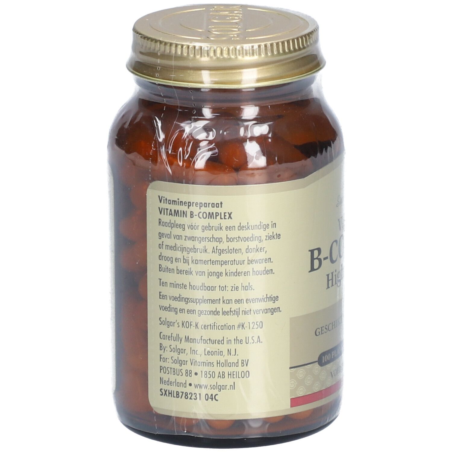 Solgar Vitamine B Complex 100 Capsules