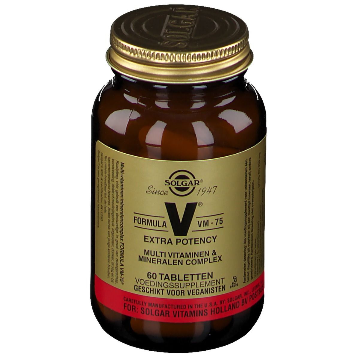 Solgar VM-75® Multivitamine 60 Gecomprimeerde tabletten