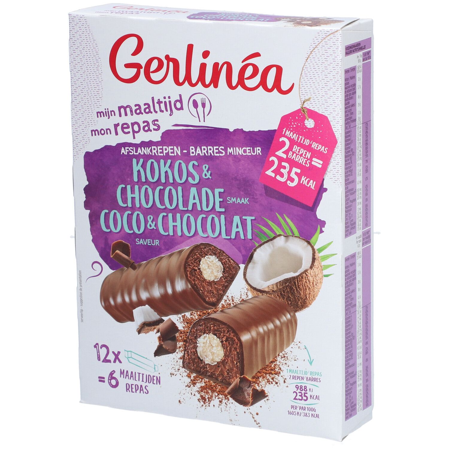 Gerlinéa Mon Repas Barres Chocolat & Coco