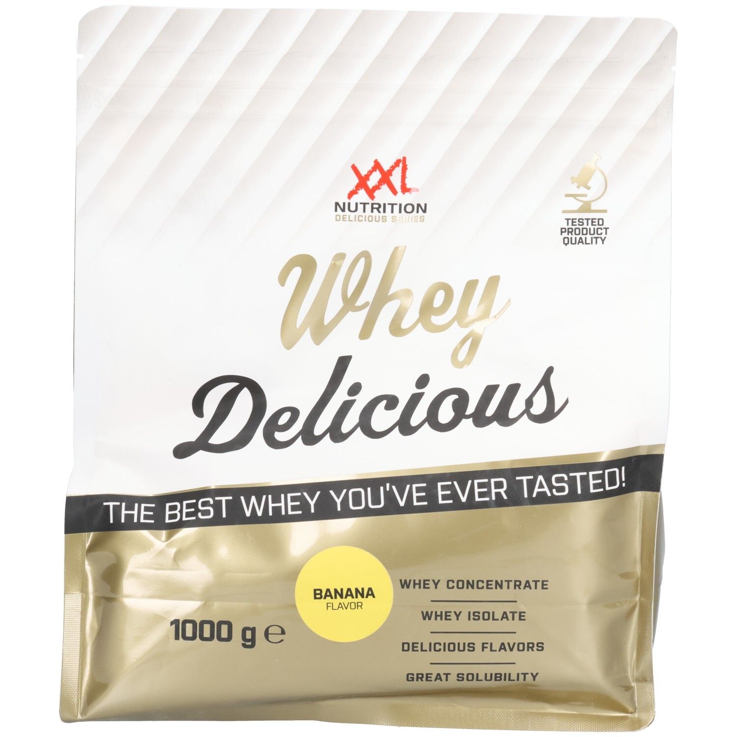 XXL Nutrition Whey Delicious Banaan 1000g 1000 g Puder