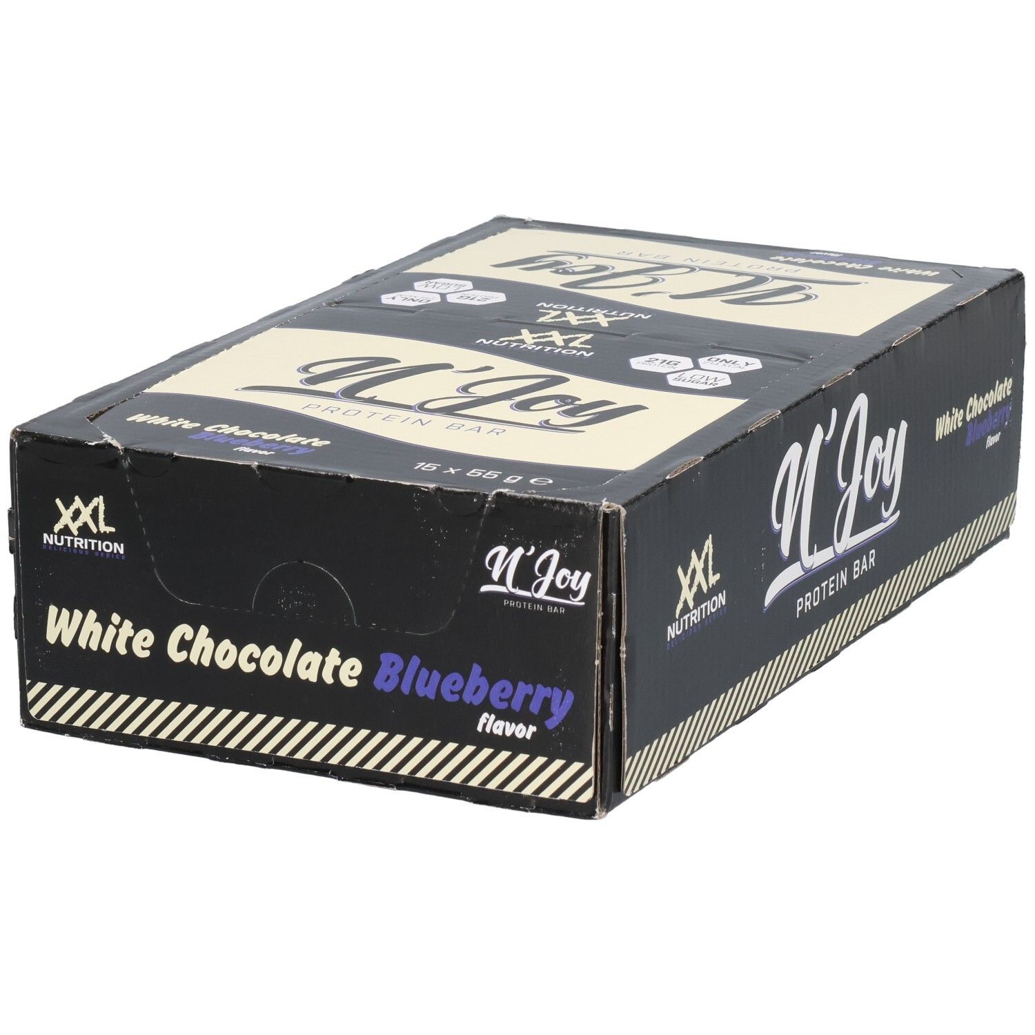 XXL Nutrition N'Joy Protein Bar Witte Chocolade Blueberry 15st 15 St Riegel