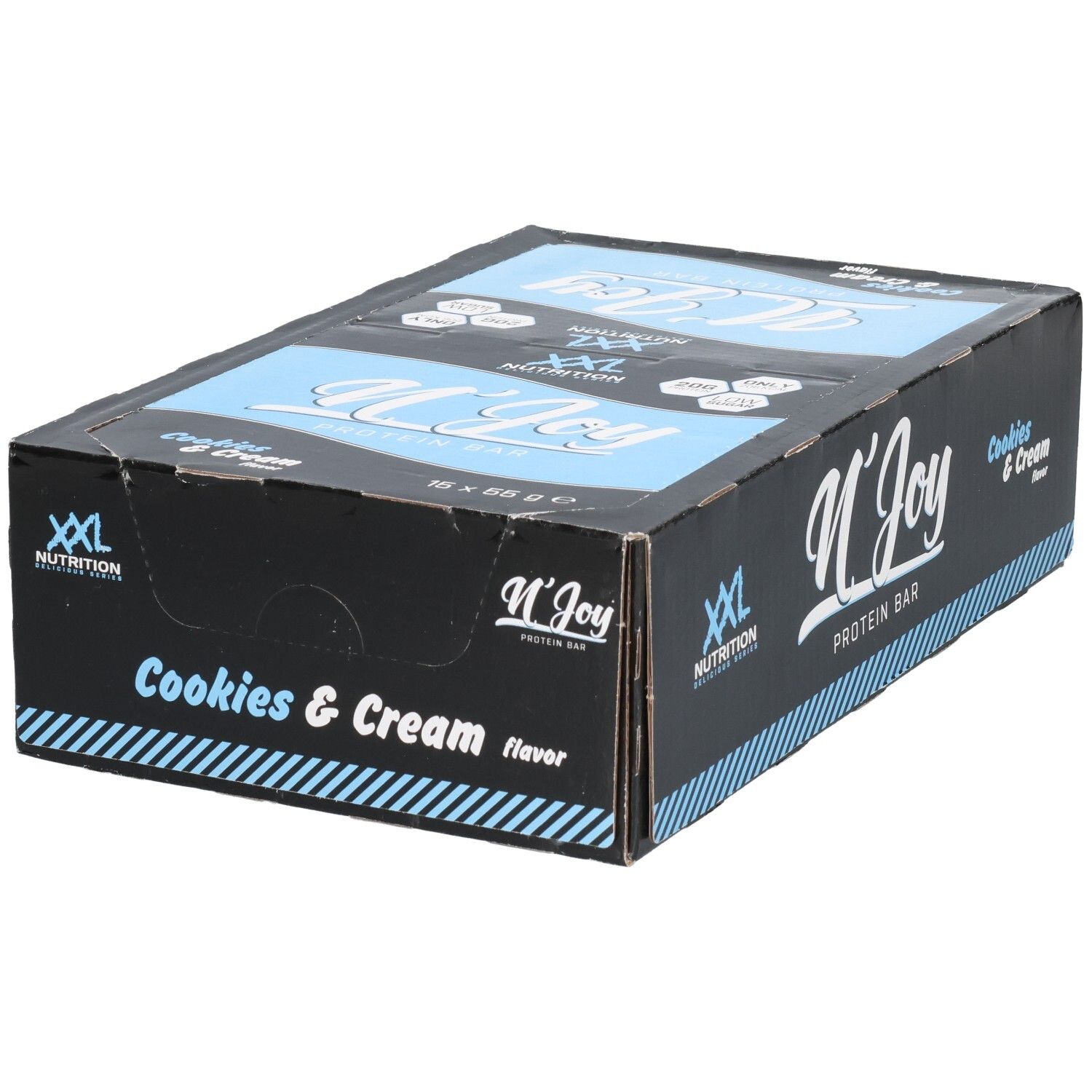 XXL Nutrition N'Joy Protein Bar Cookies&Cream 15st 15 St Riegel