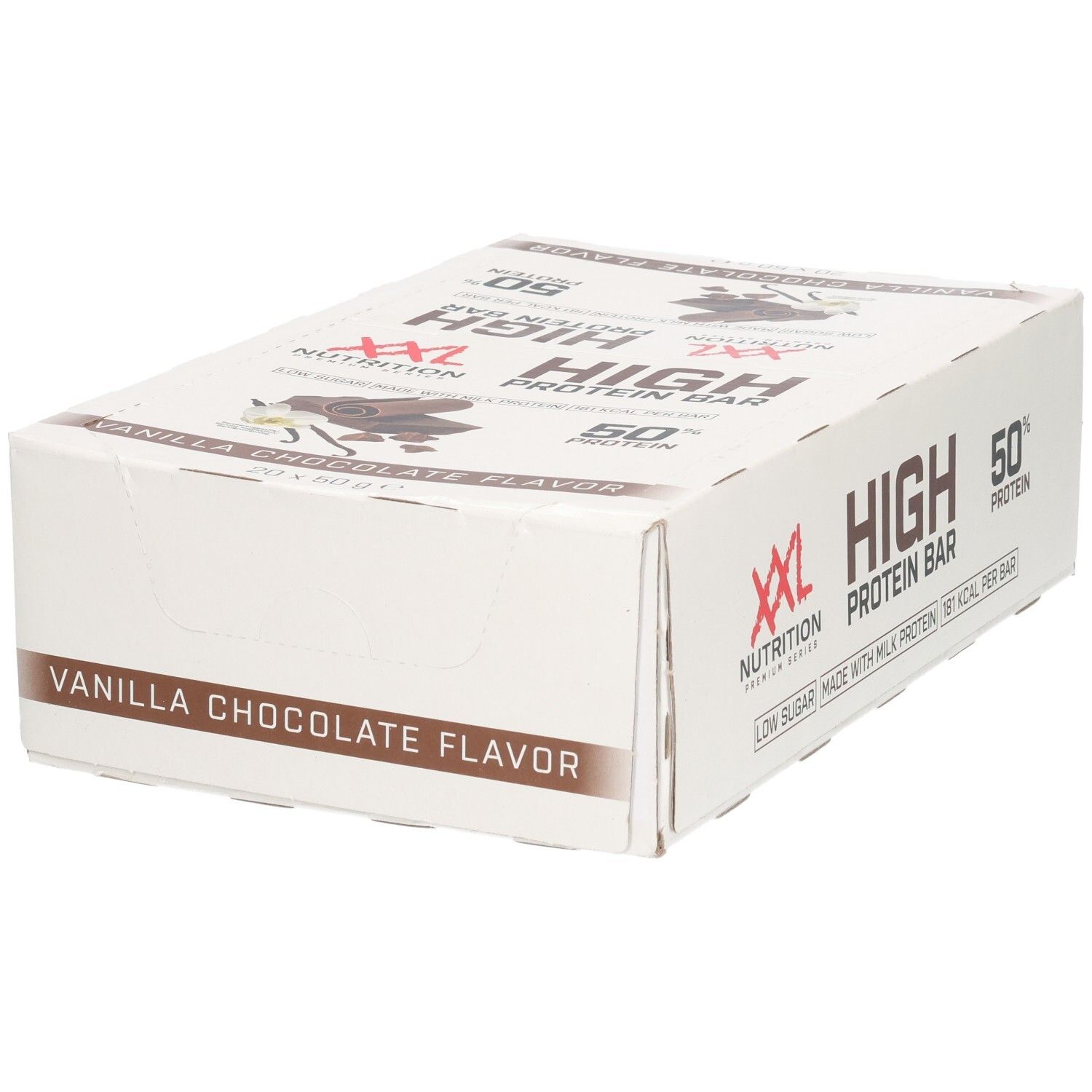 XXL Nutrition High Protein Bar 2.0 Vanille Chocolate 20st 20 St Riegel