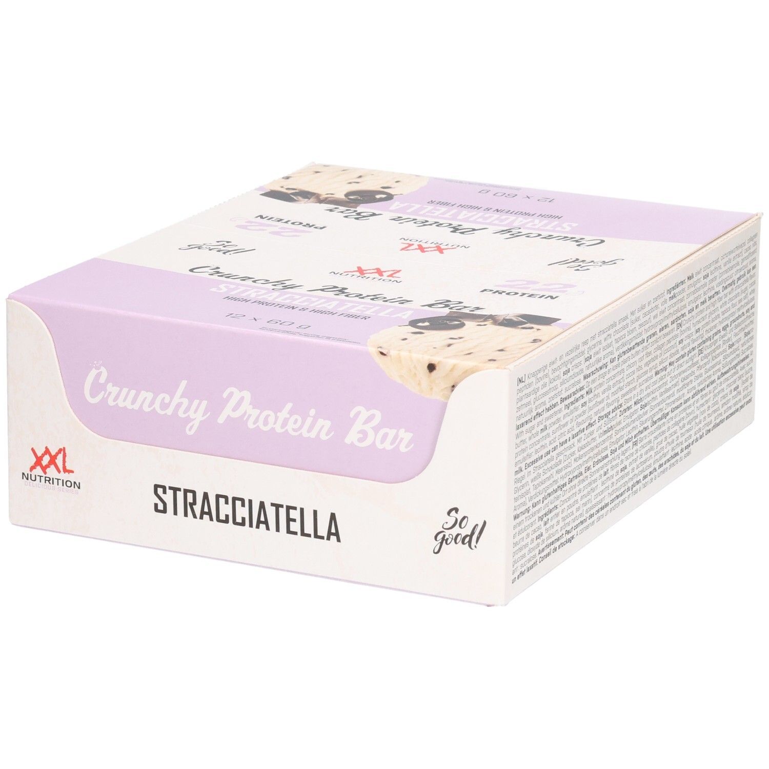 XXL Nutrition Crunchy Protein Bar Straciatella 12st 12 St Riegel