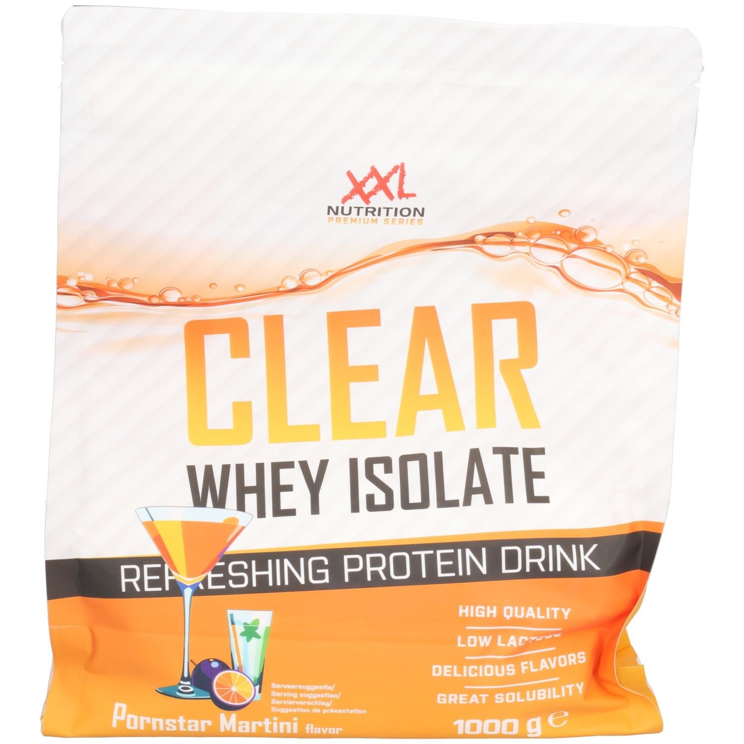 XXL Nutrition Clear Whey Isolate 1000 Gram Pornstar Martini 1000g g Puder