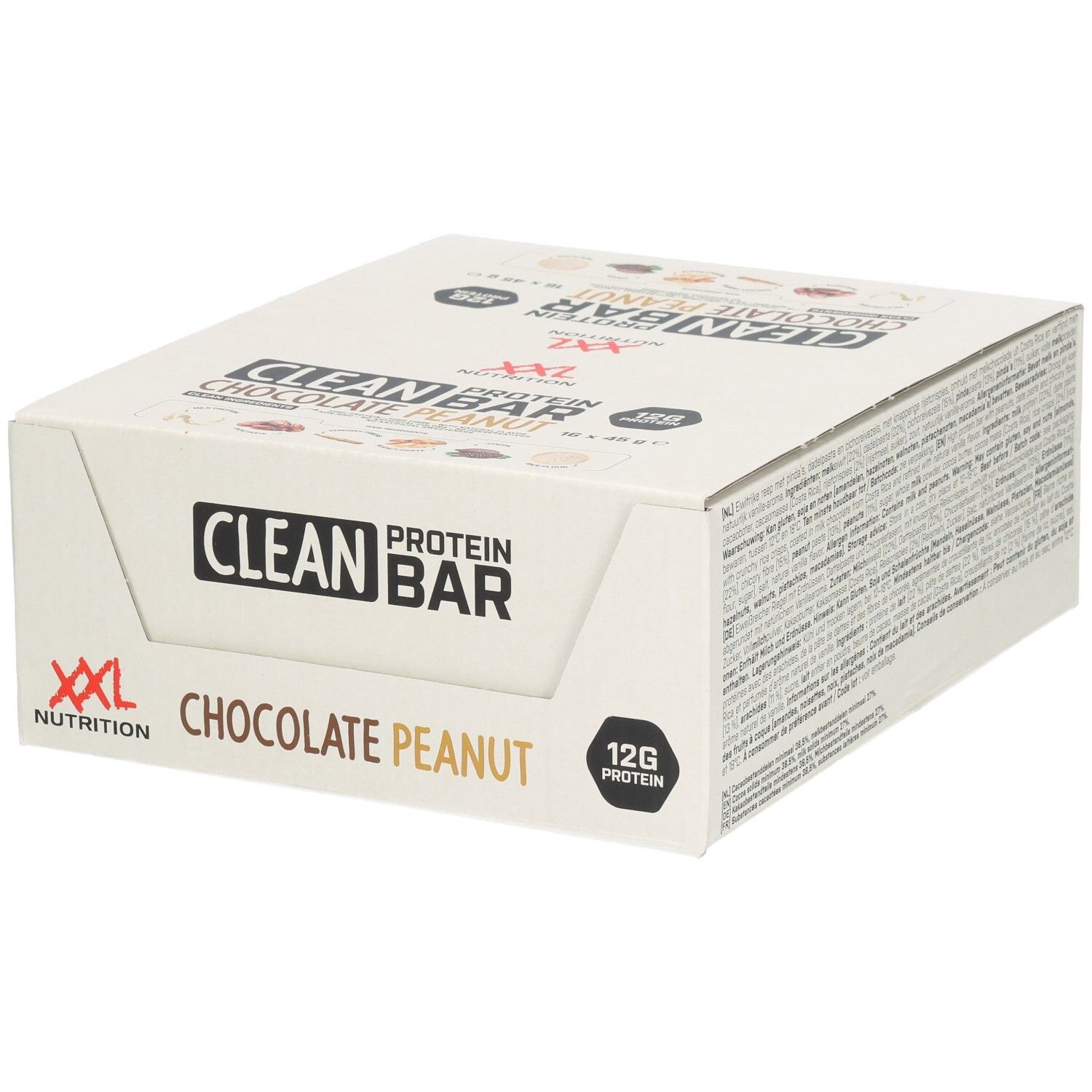 XXL Nutrition Clean Protein Bar Chocolade Pinda 16st 16 St Riegel