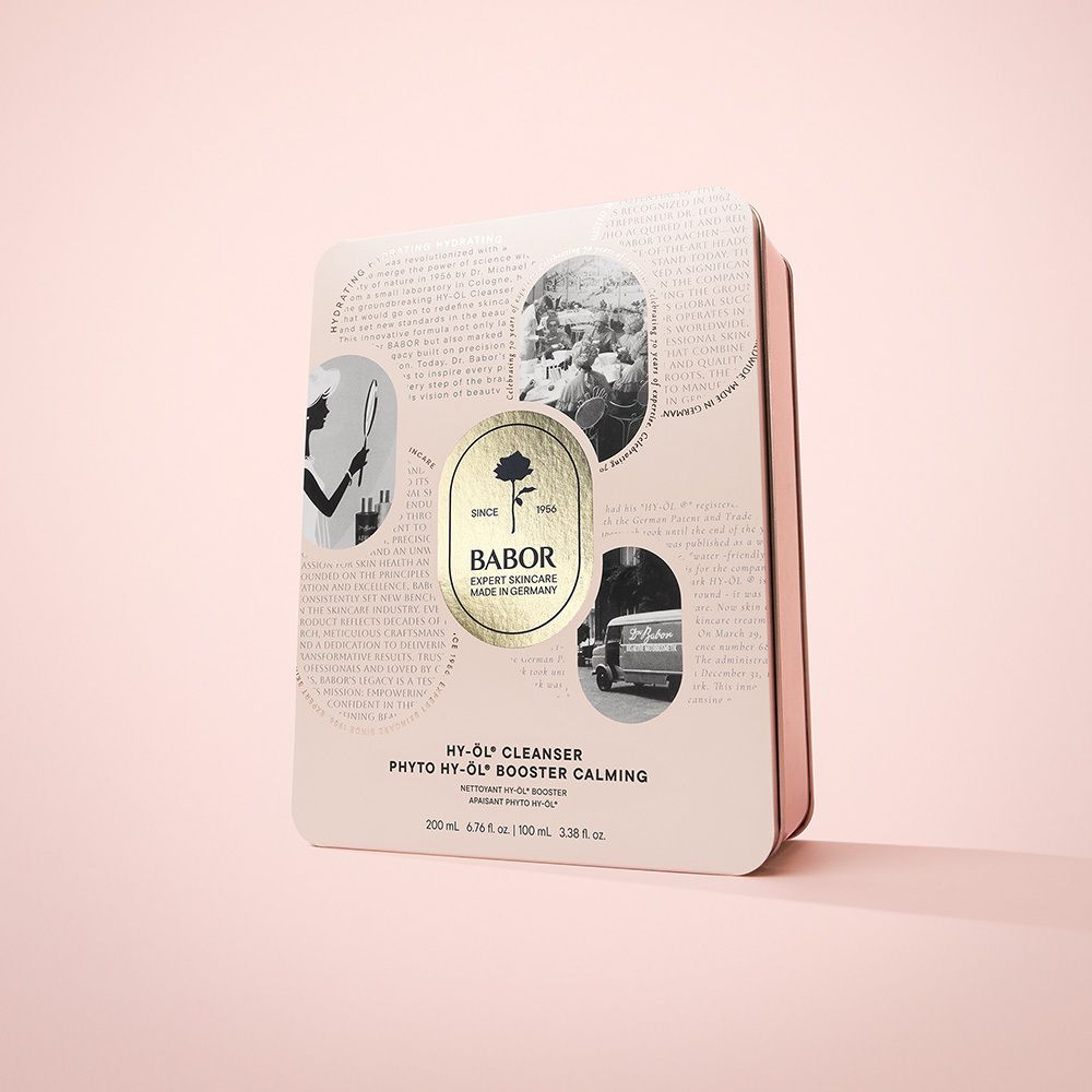 BABOR HY-OL CLEANSER und PHYTO HY-OL BOOSTER CALMING in einer Geschenkbox.