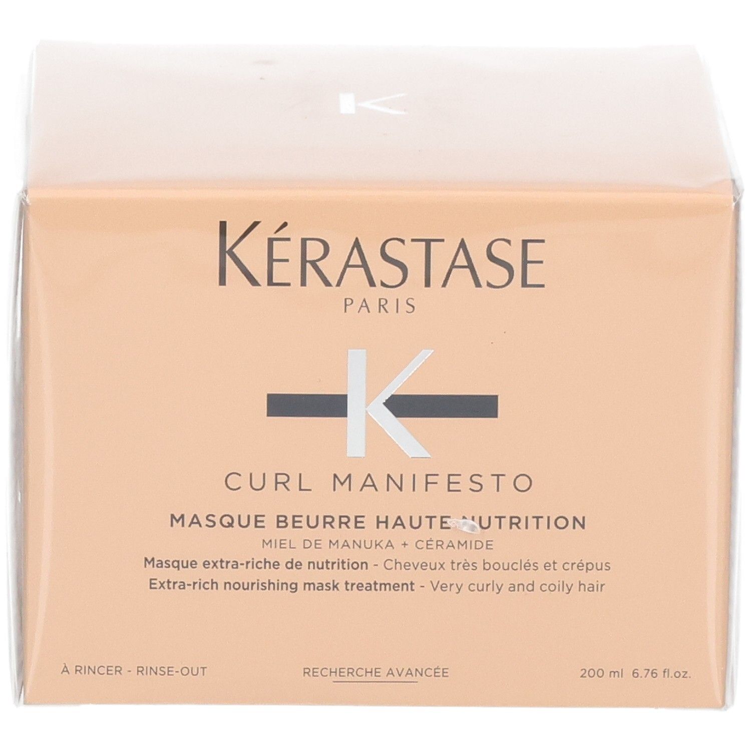 Kérastase Curl Manifesto Maske: Honig, Ceramid. Für sehr lockiges und krauses Haar. 200 ml.