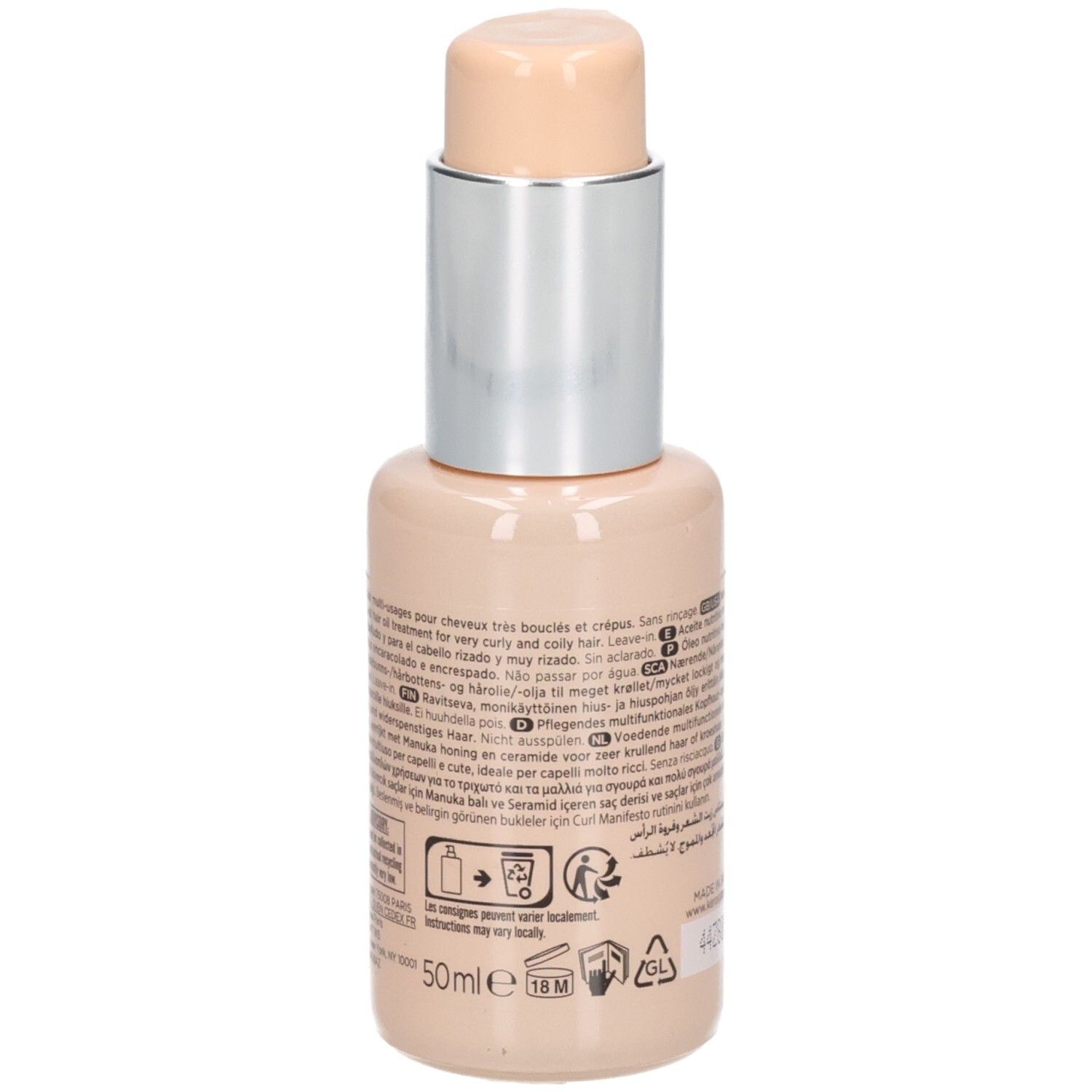 Kérastase Curl Manifesto Huile Sublime Repair Haaröl, Flasche mit Pumpzerstäuber.