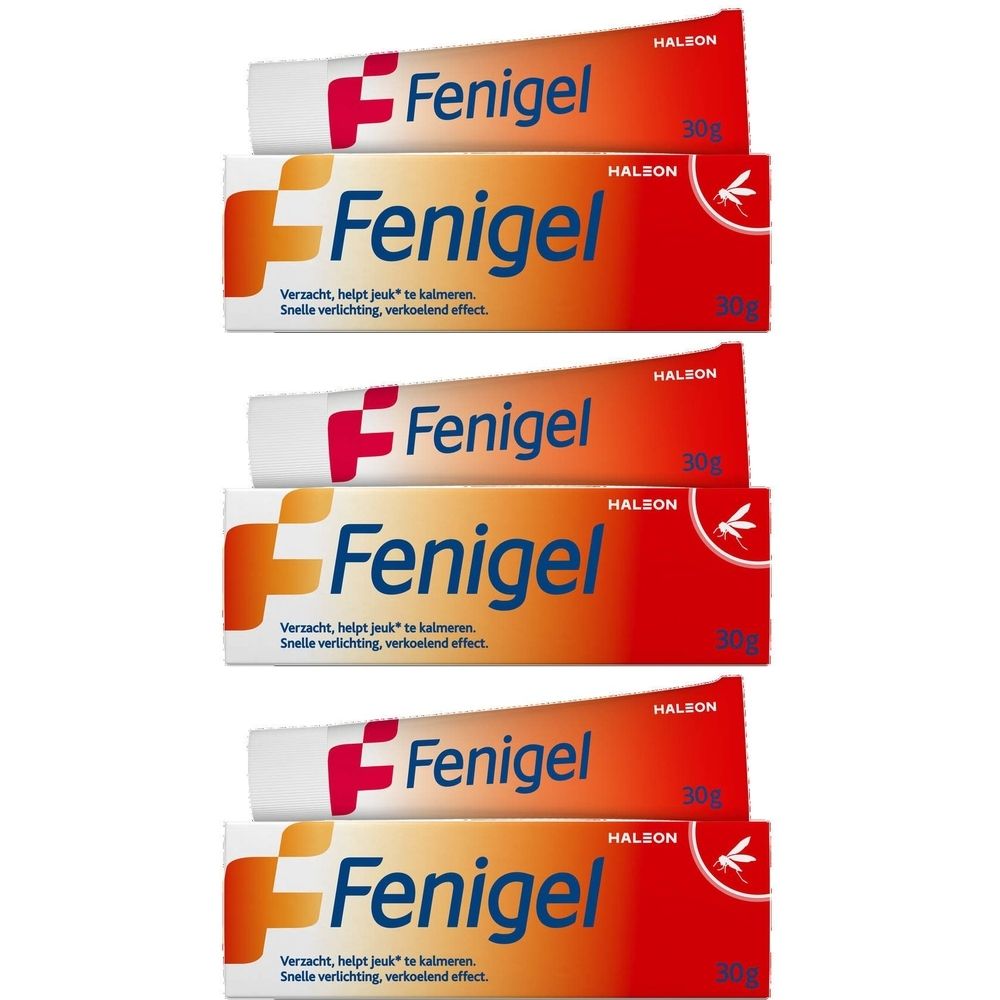 Fenigel, bij jeuk door insectenbeet en zonnebrand