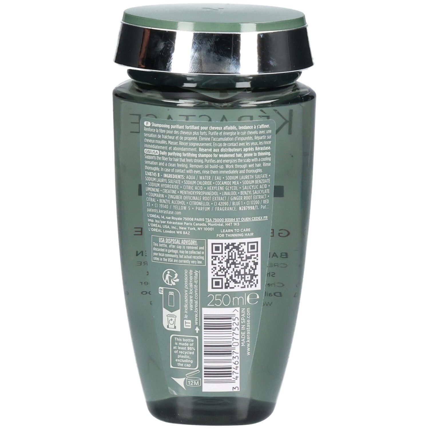 Kérastase Genesis Homme Bain de Force Quotidien Shampoo