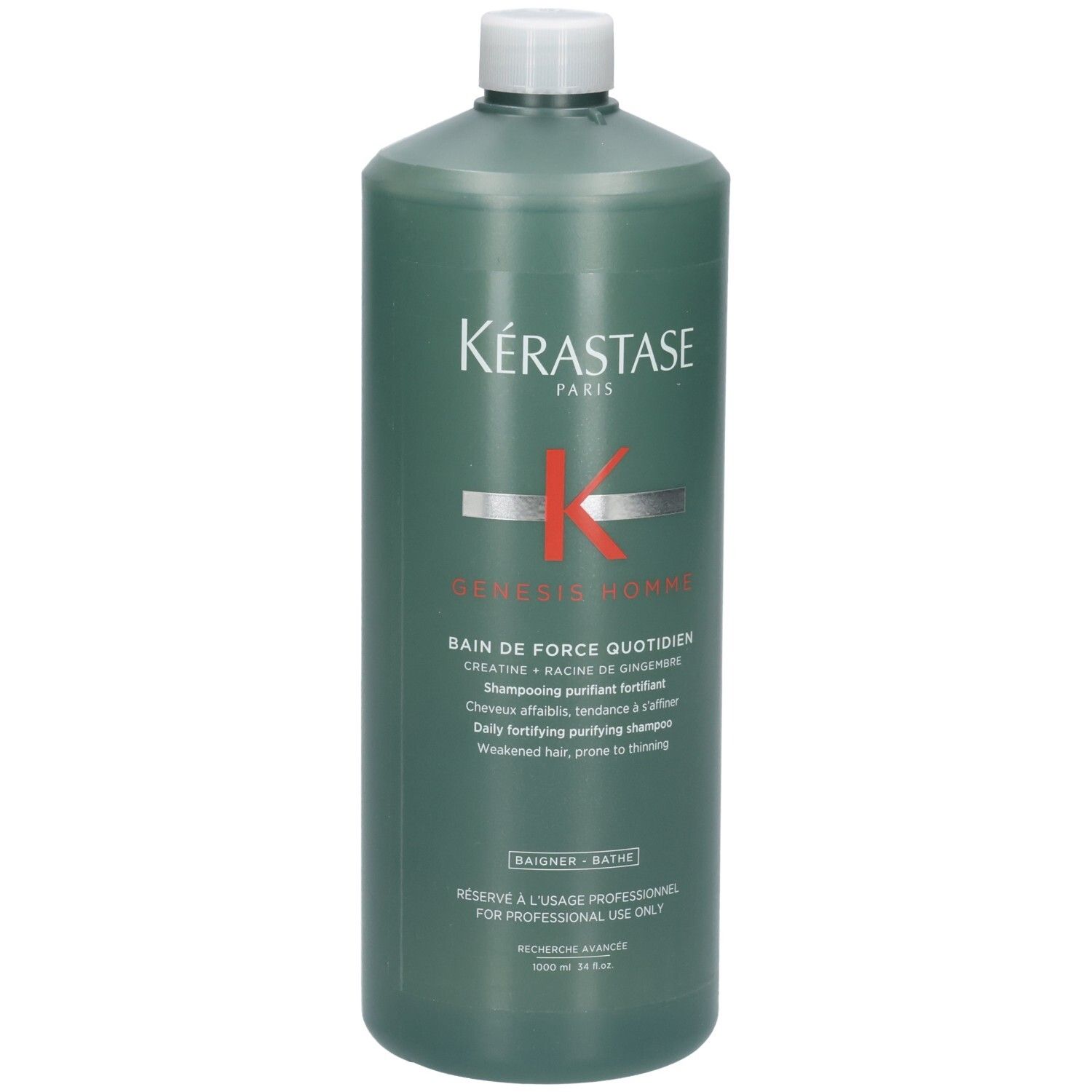 Kerastase Genesis Homme Bain de Force Quotidien Shampoo 1l 1 l