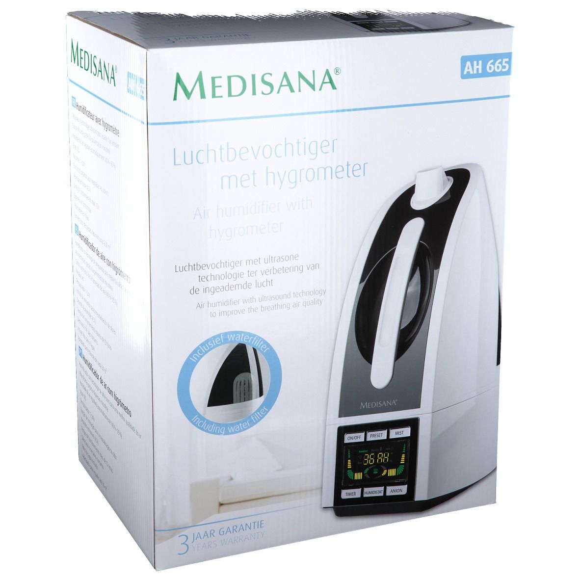 Medisana® Humidificateur avec hygromètre AH 665