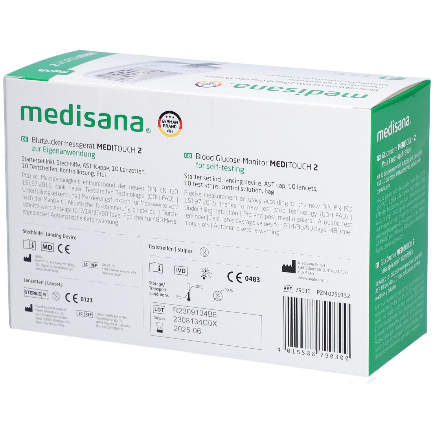 MediTouch® 2 mg/dL Blutzuckermessgerät inkl. Starterset
