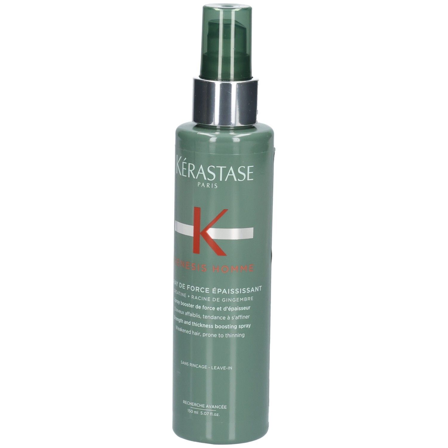 Kérastase Genesis Homme Spray de Force Épaississant, 150ml Flasche, Vorderseite.