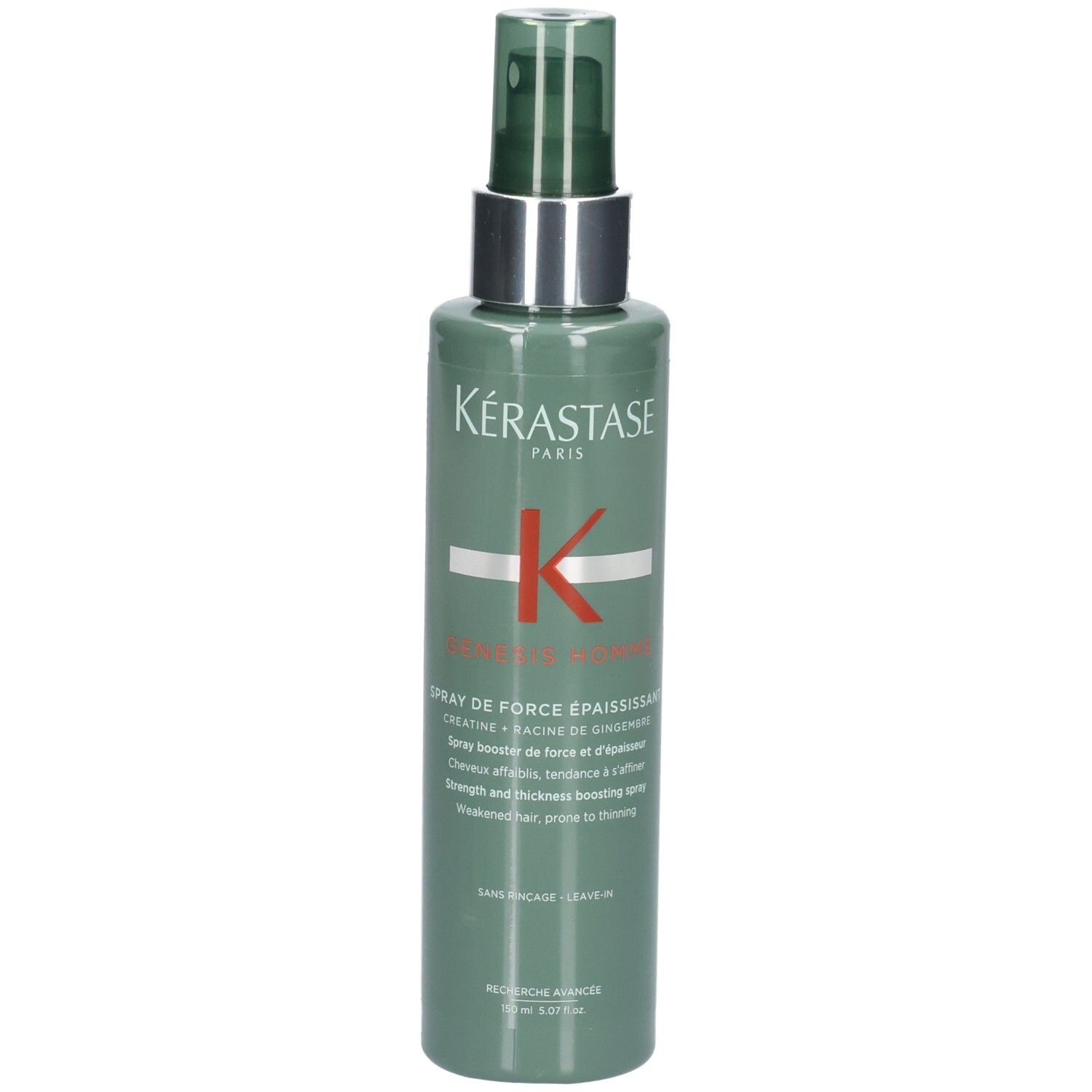 Kérastase Genesis Homme Spray de Force Épaississant, 150ml Flasche, Frontansicht.