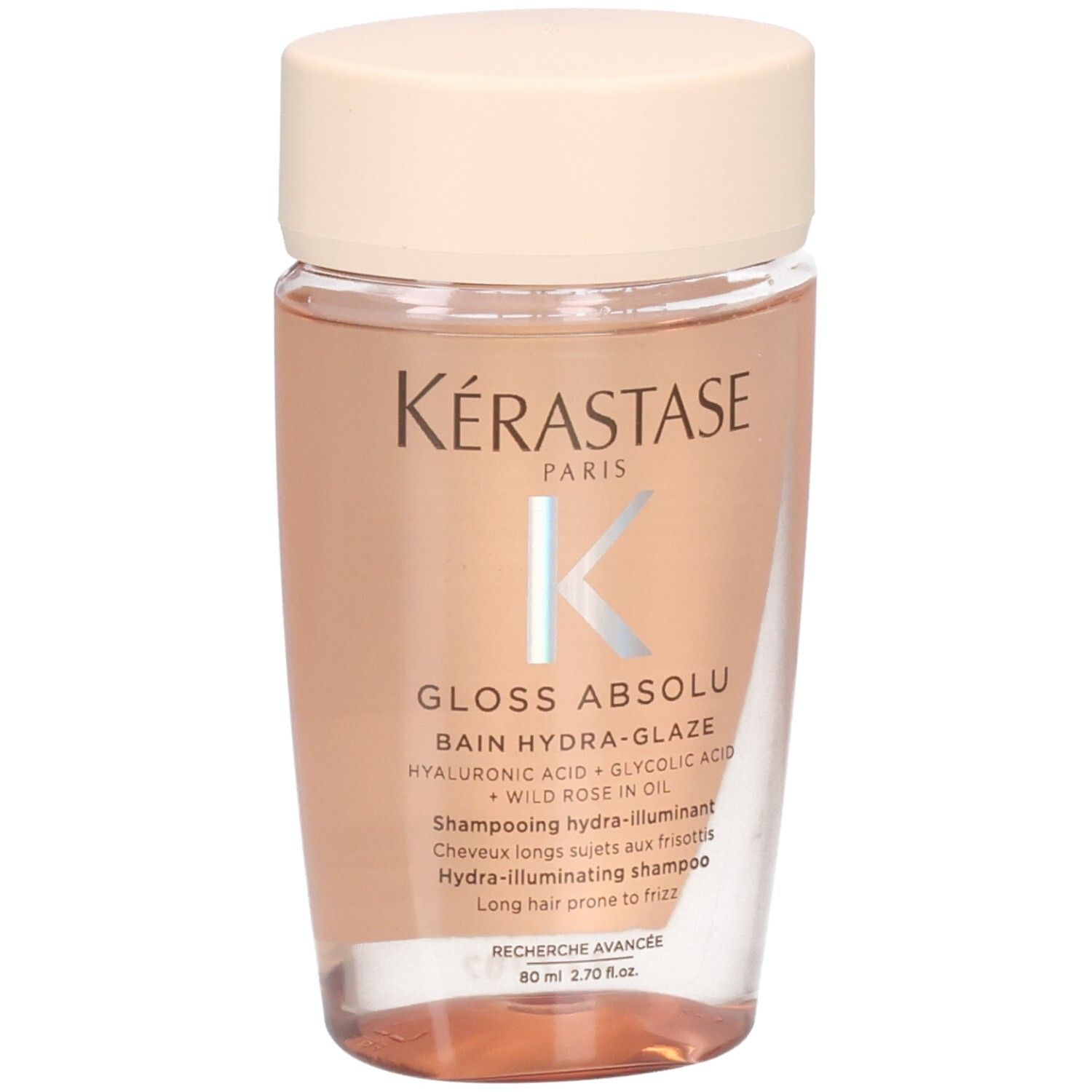 Kérastase Gloss Absolu Bain Hydra-Glaze Flasche mit 80ml Inhalt.