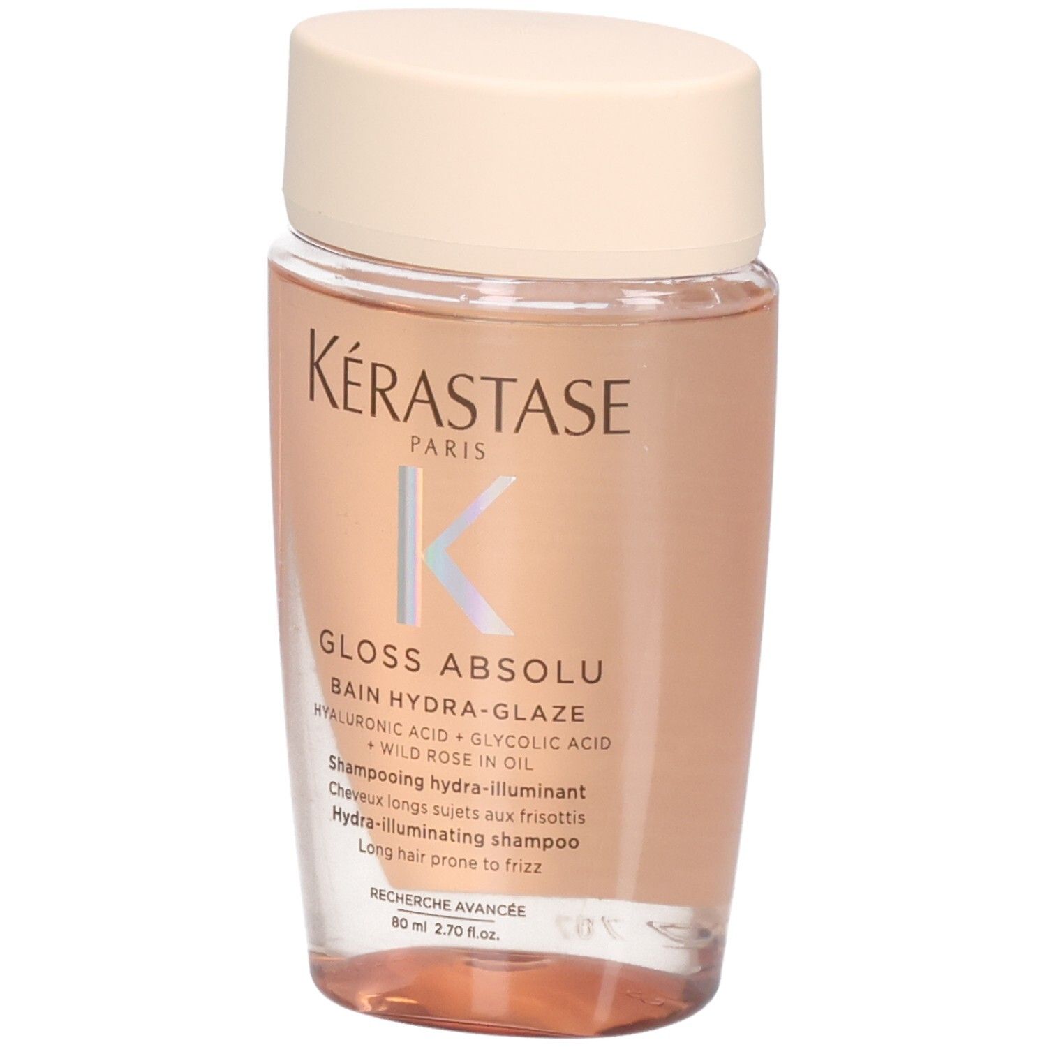 Kérastase Gloss Absolu Bain Hydra-Glaze Flasche mit 80ml Inhalt.