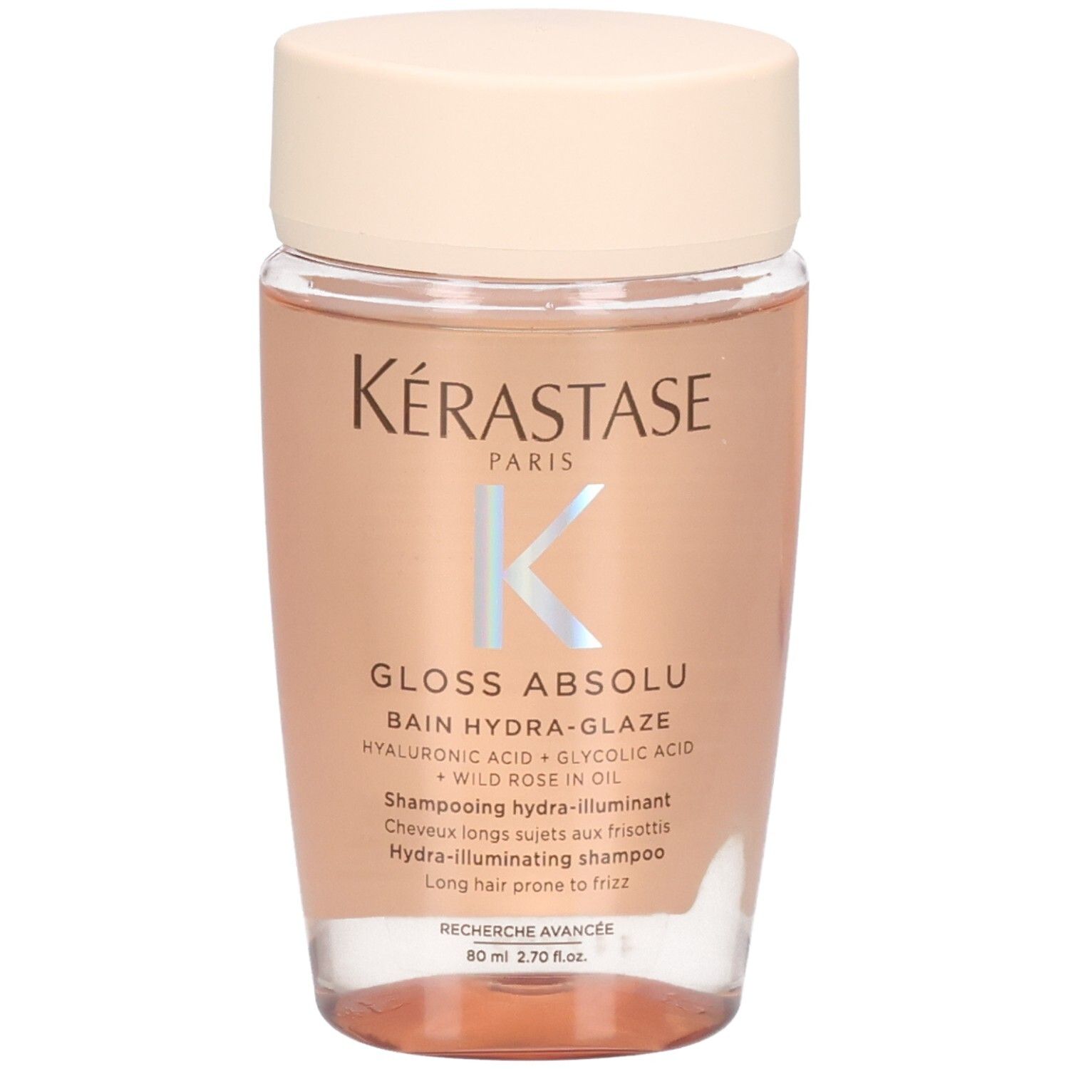 Kérastase Gloss Absolu Bain Hydra-Glaze Flasche mit 80ml Inhalt.