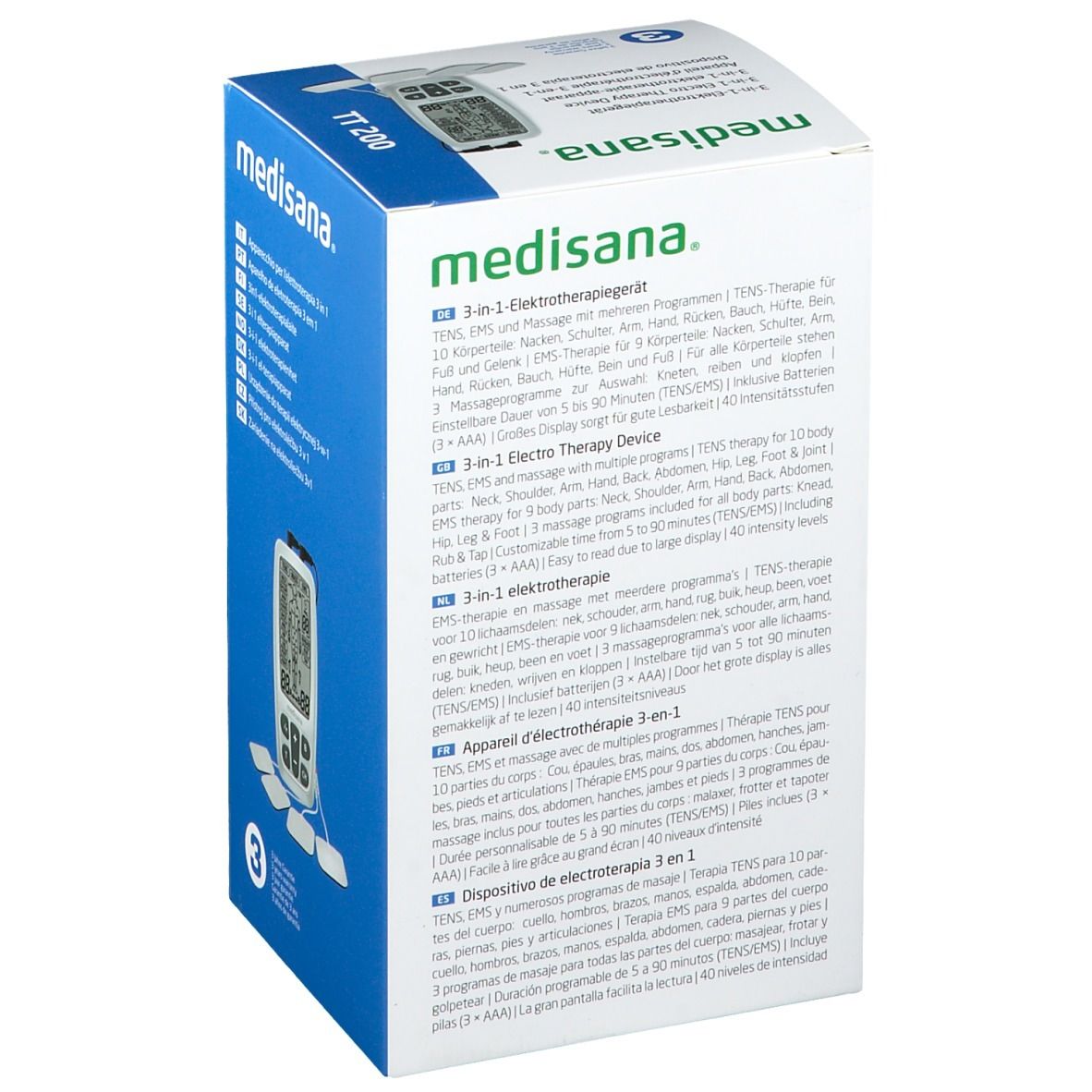 mediasana® 3-in-1 Elektrptherapiegerät