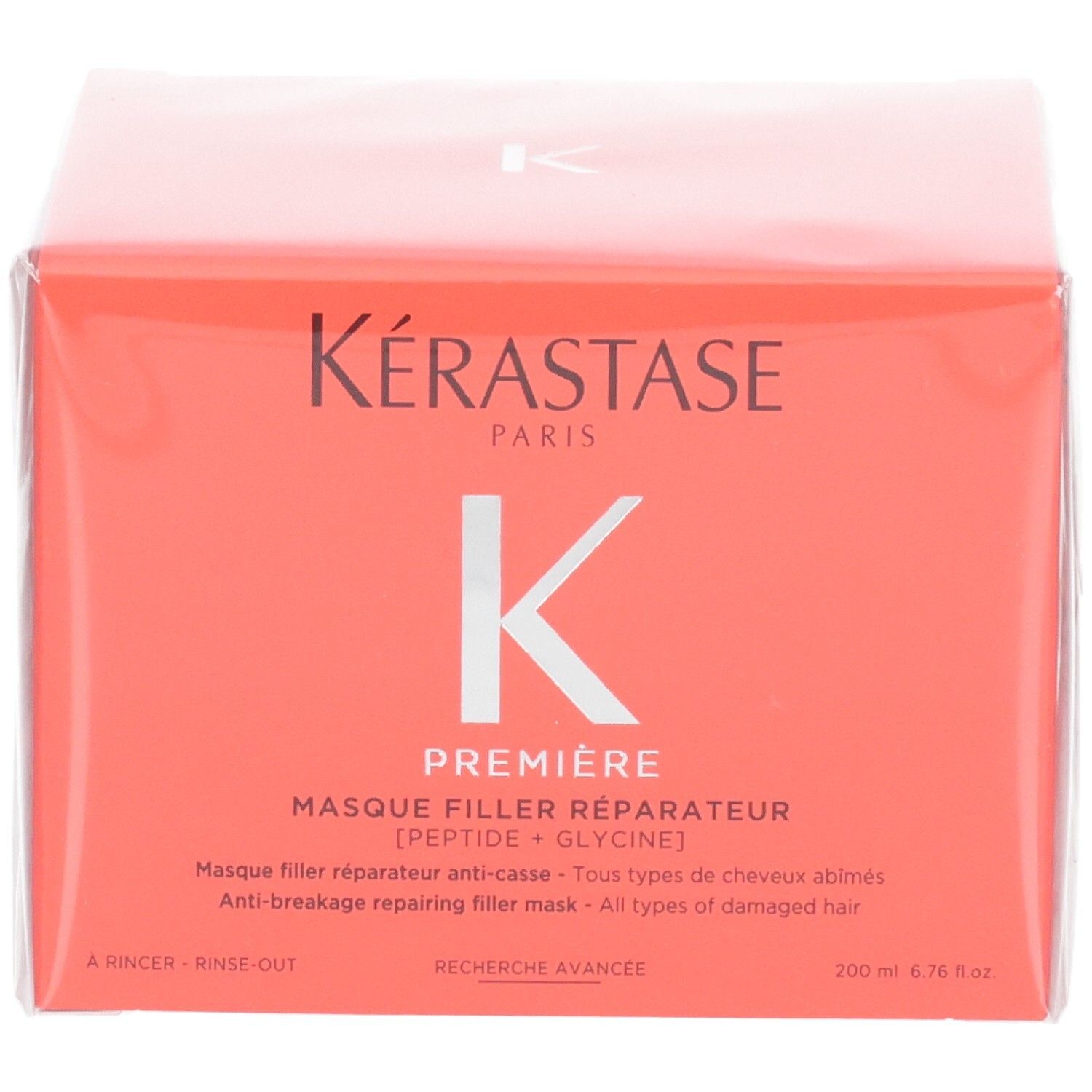 Kérastase Première Masque Filler Réparateur Haarkur, Vorderseite der roten Verpackung.