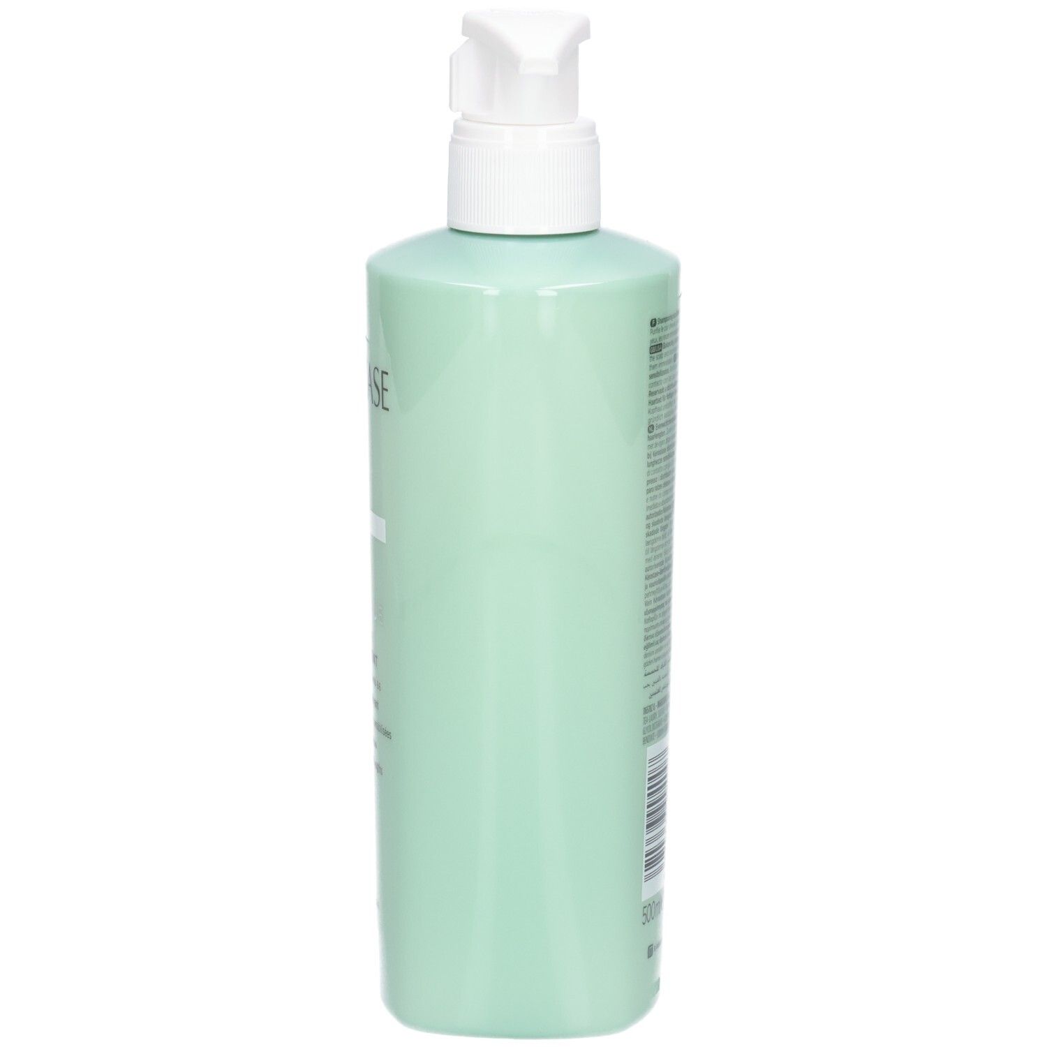 Hellgrüne Pumpflasche mit weißem Pumpspender.